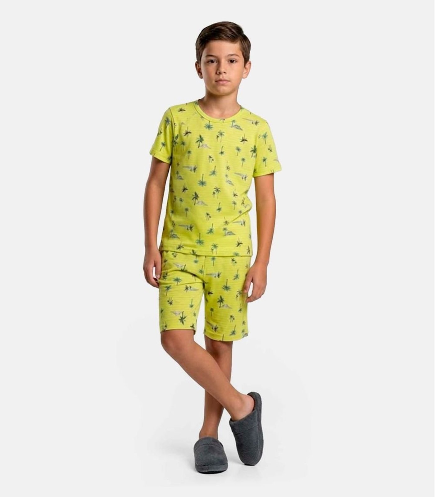 Vista 2 Pijama Camiseta e Bermuda Select azul Select azul