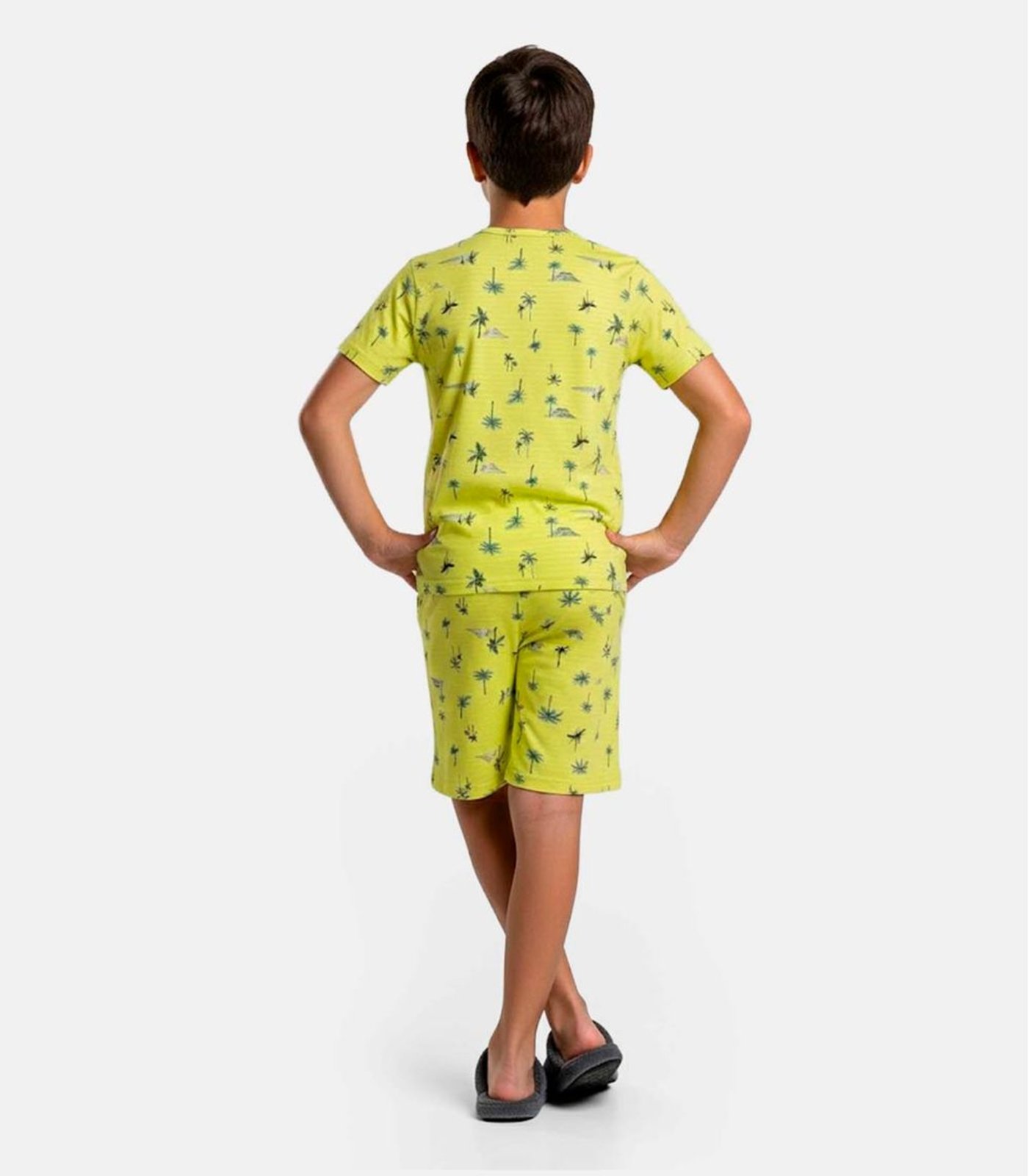 Vista 3 Pijama Camiseta e Bermuda Select azul Select azul