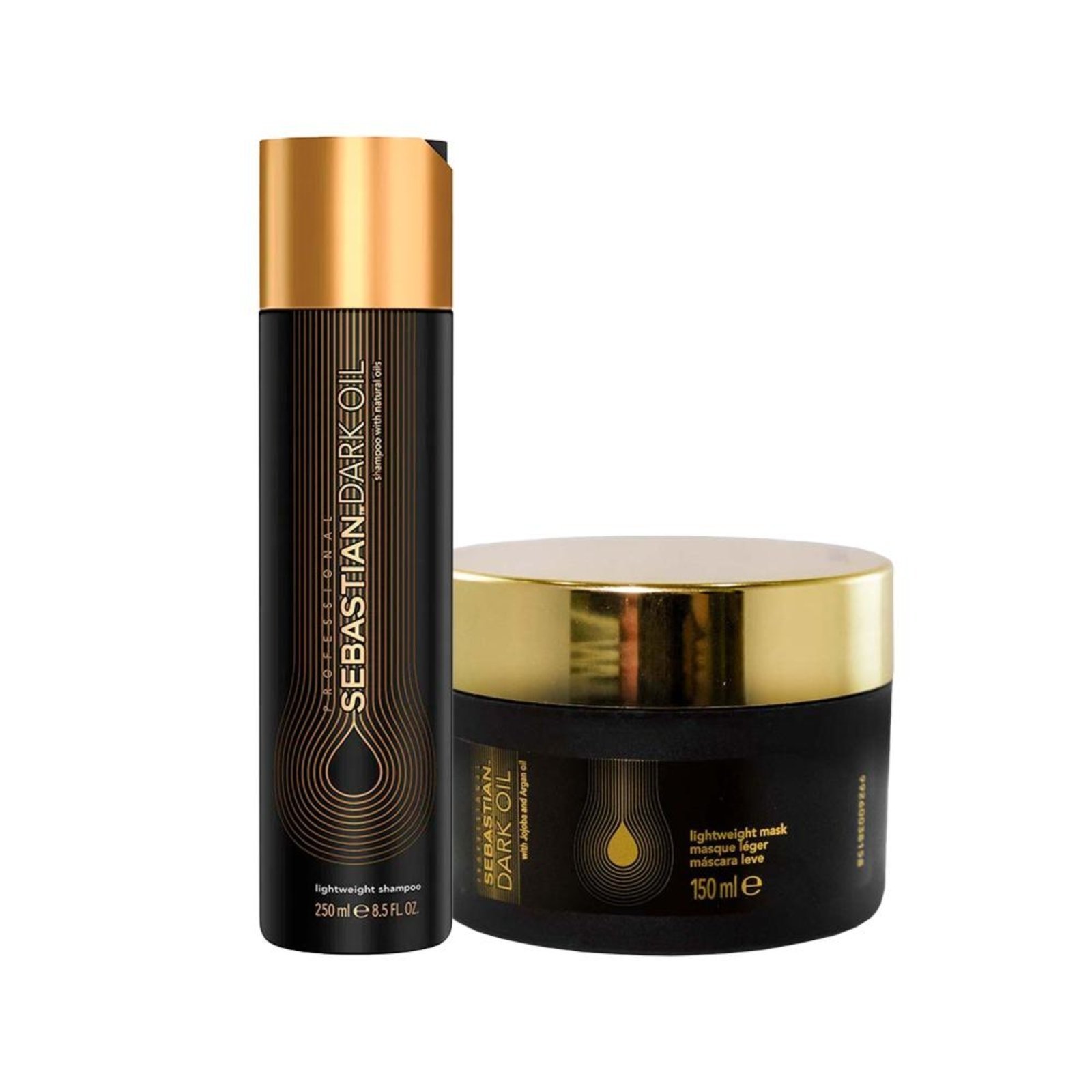 Vista 2 Sebastian Dark Oil Shampoo e Máscara 150ml Sebastian Professional incolor Sebastian Professional incolor