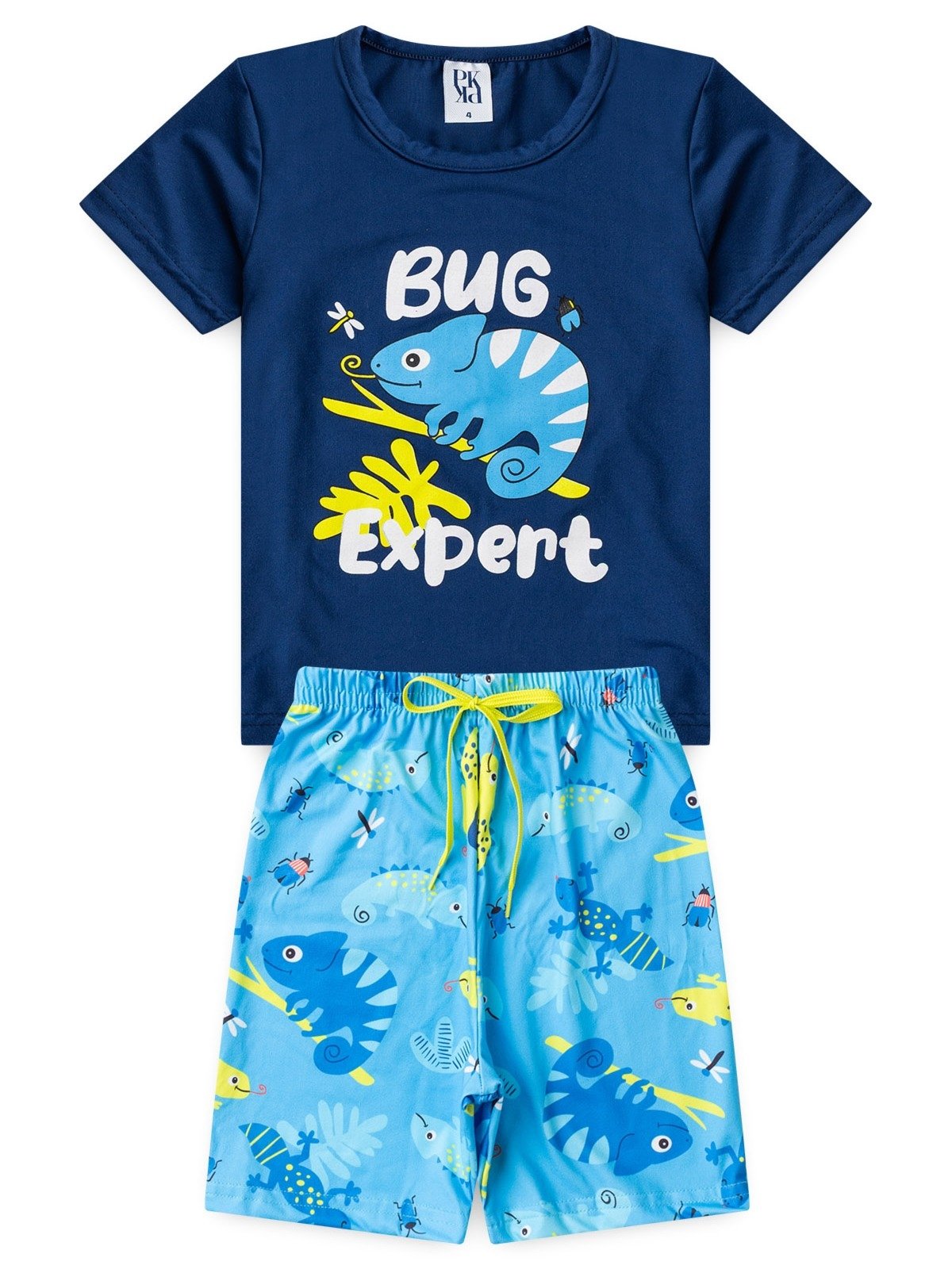 Vista 2 Pijama Platinum Camaleão PLATINUM KIDS azul marinho PLATINUM KIDS azul marinho