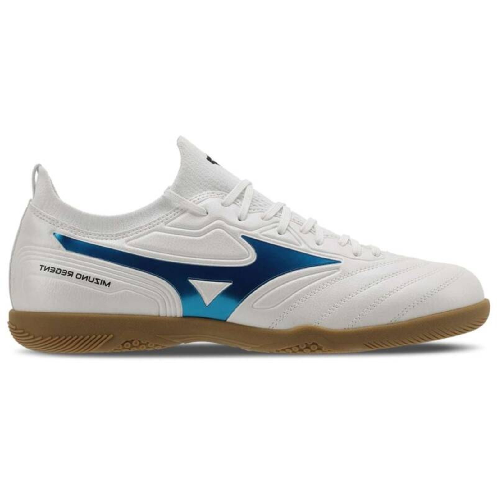 Vista 2 Chuteira Mizuno Futsal Regent As - Masculino branco Mizuno branco