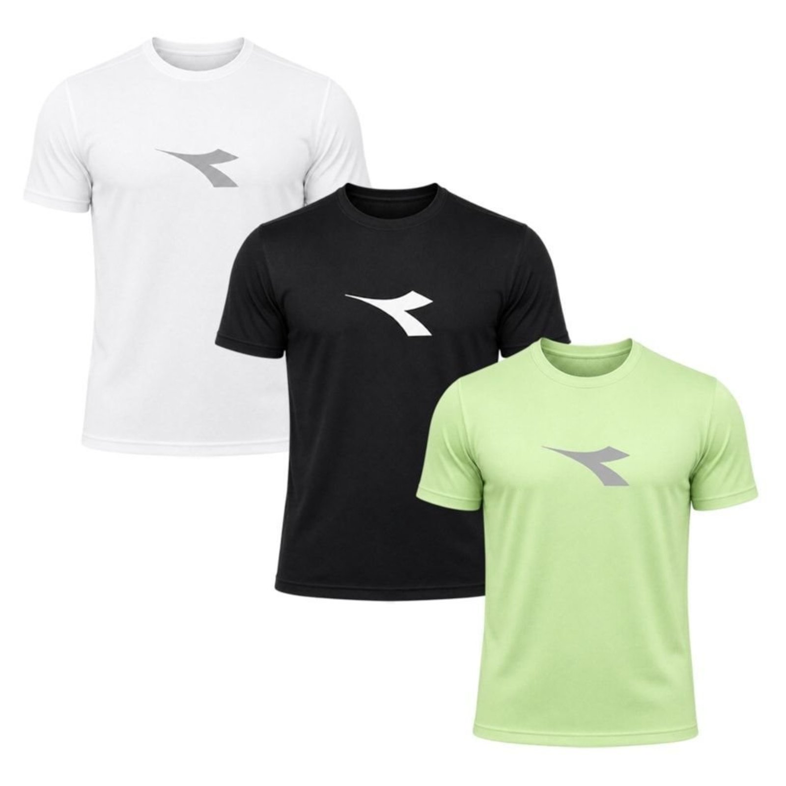 Kit 3 Camisetas Diadora Big Logo Masculino - Preto - Diadora