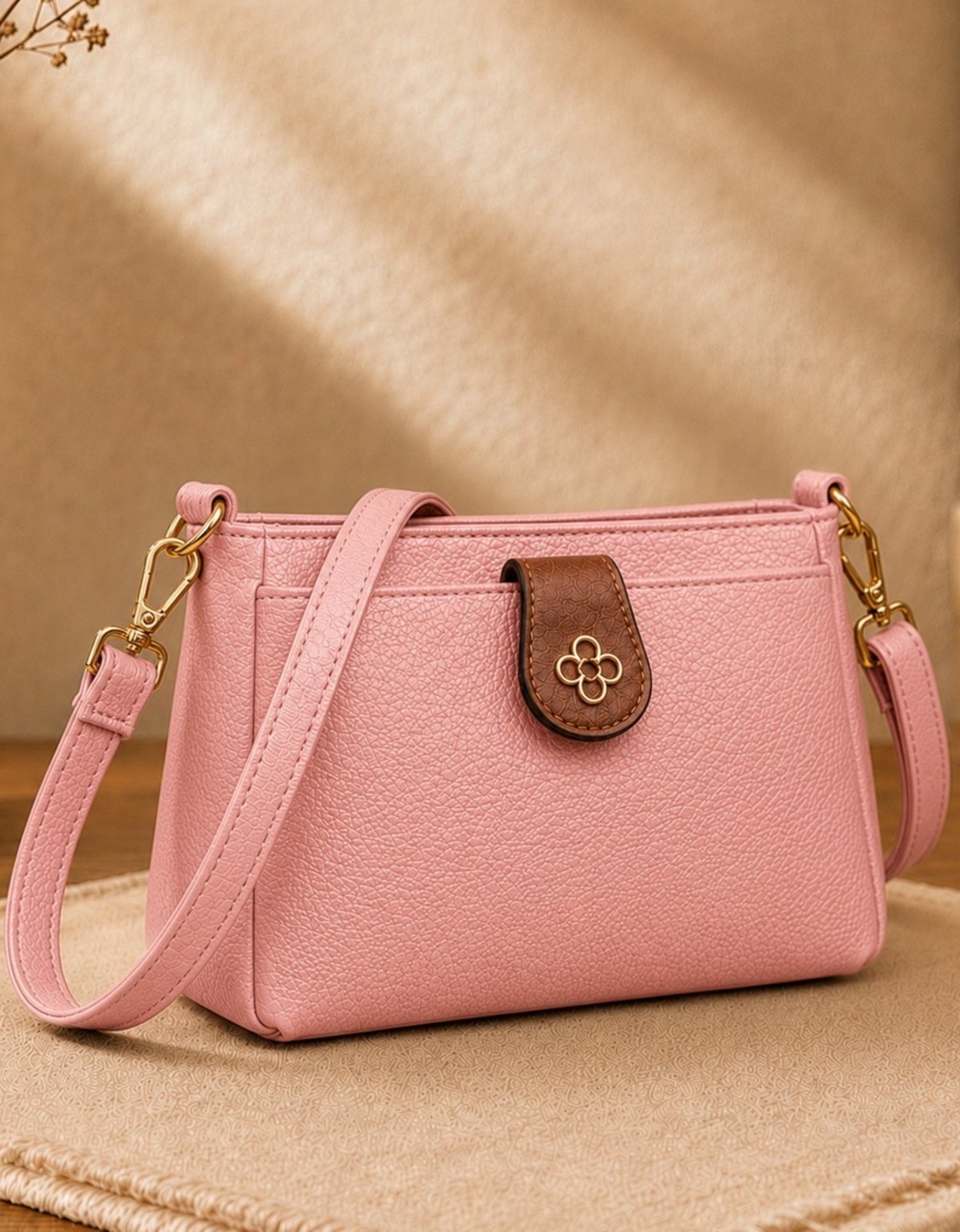 Bolsa Feminina Transversal Pequena Tiracolo Casual Elegante Baguete Dia Dia