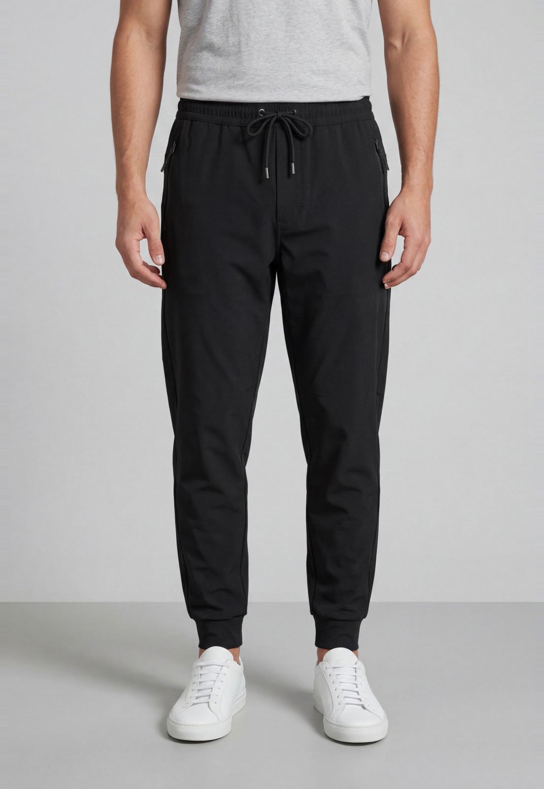Calça Masculina Aleatory Cintura Média Preta