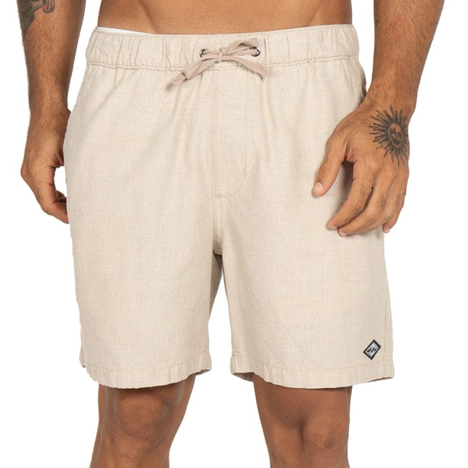 Bermuda Billabong Larry Layback Linen SM26 Masculina Caqui