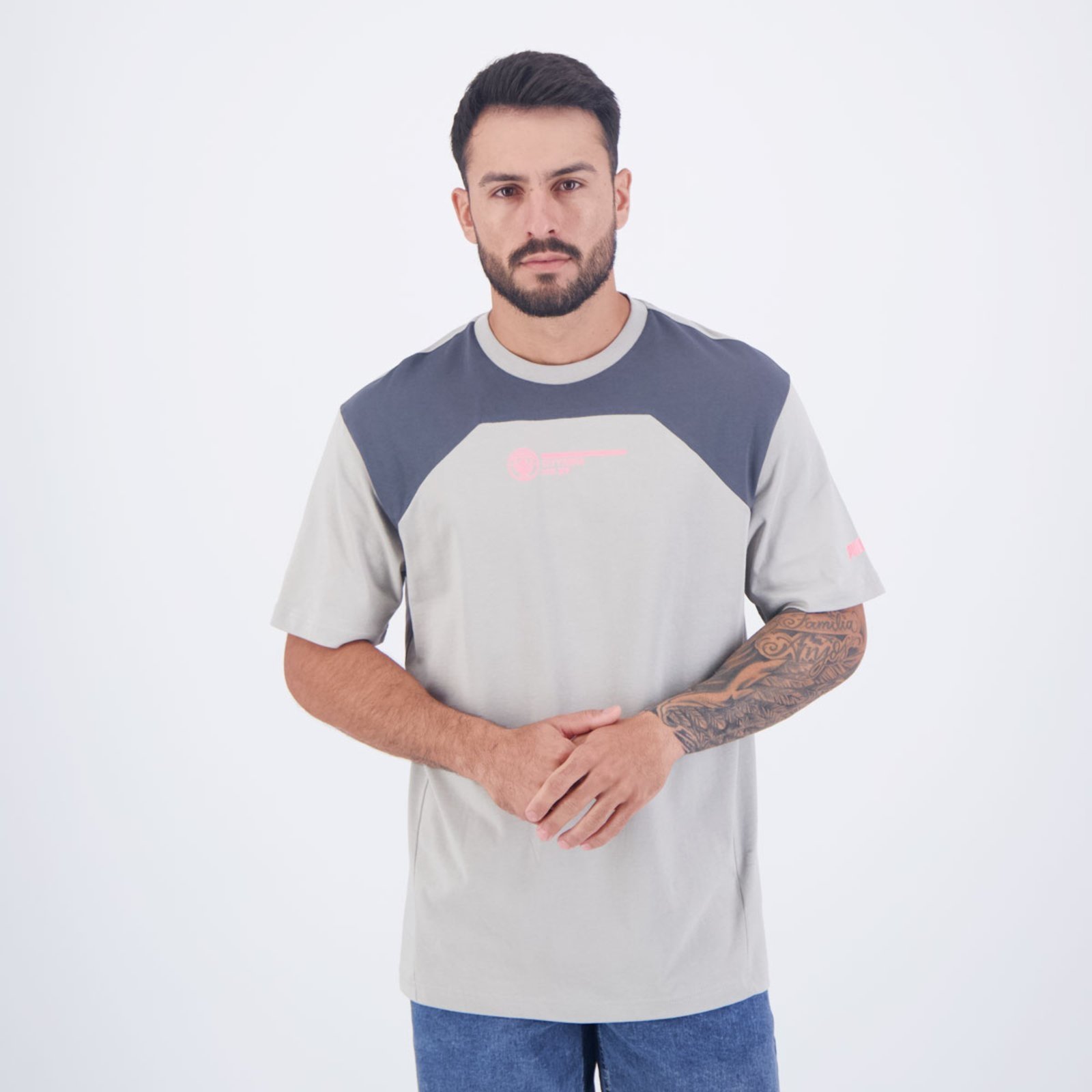 Camiseta Puma Manchester City Culture Cinza