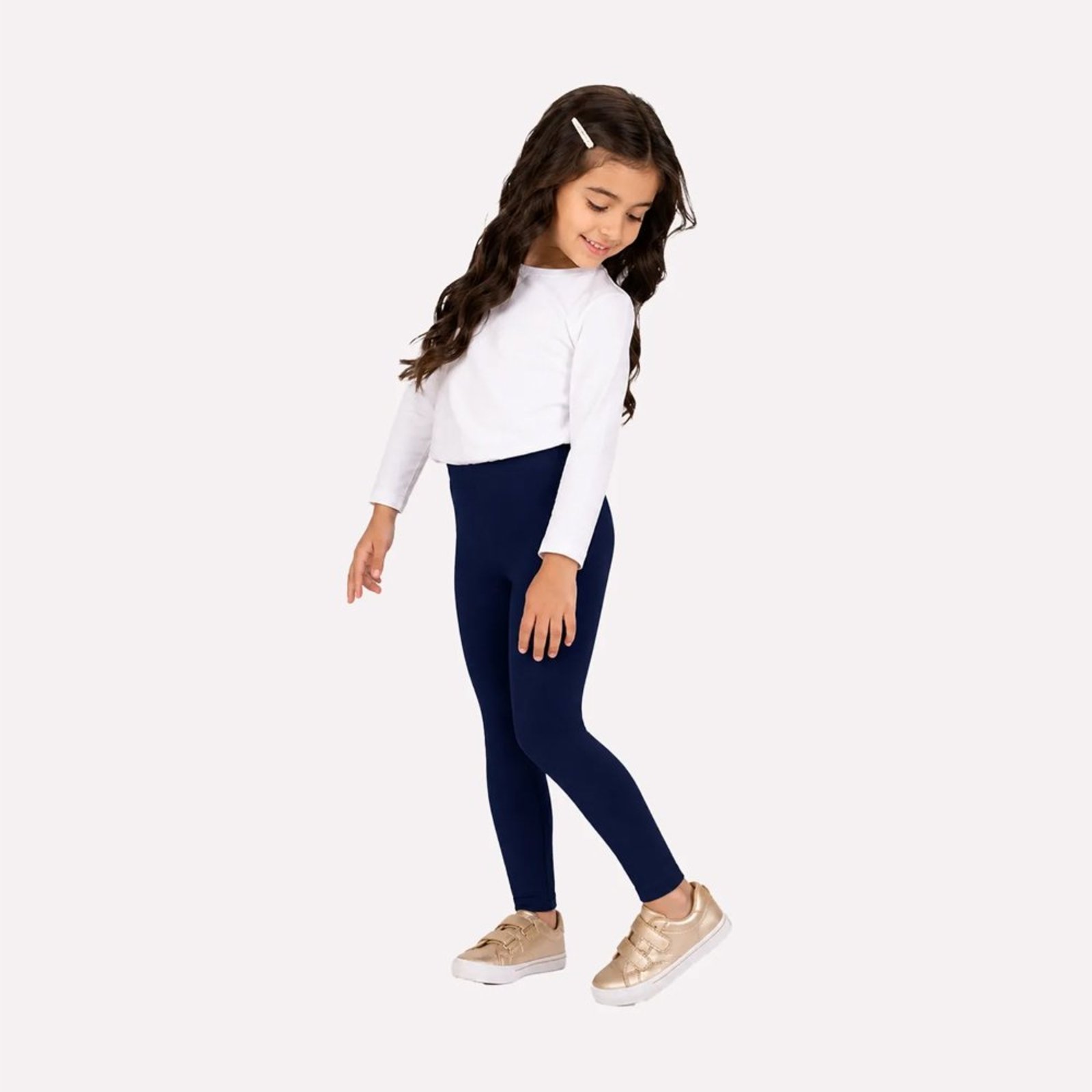 Infantil - Calça Legging Infatil Menina Básica Kyly