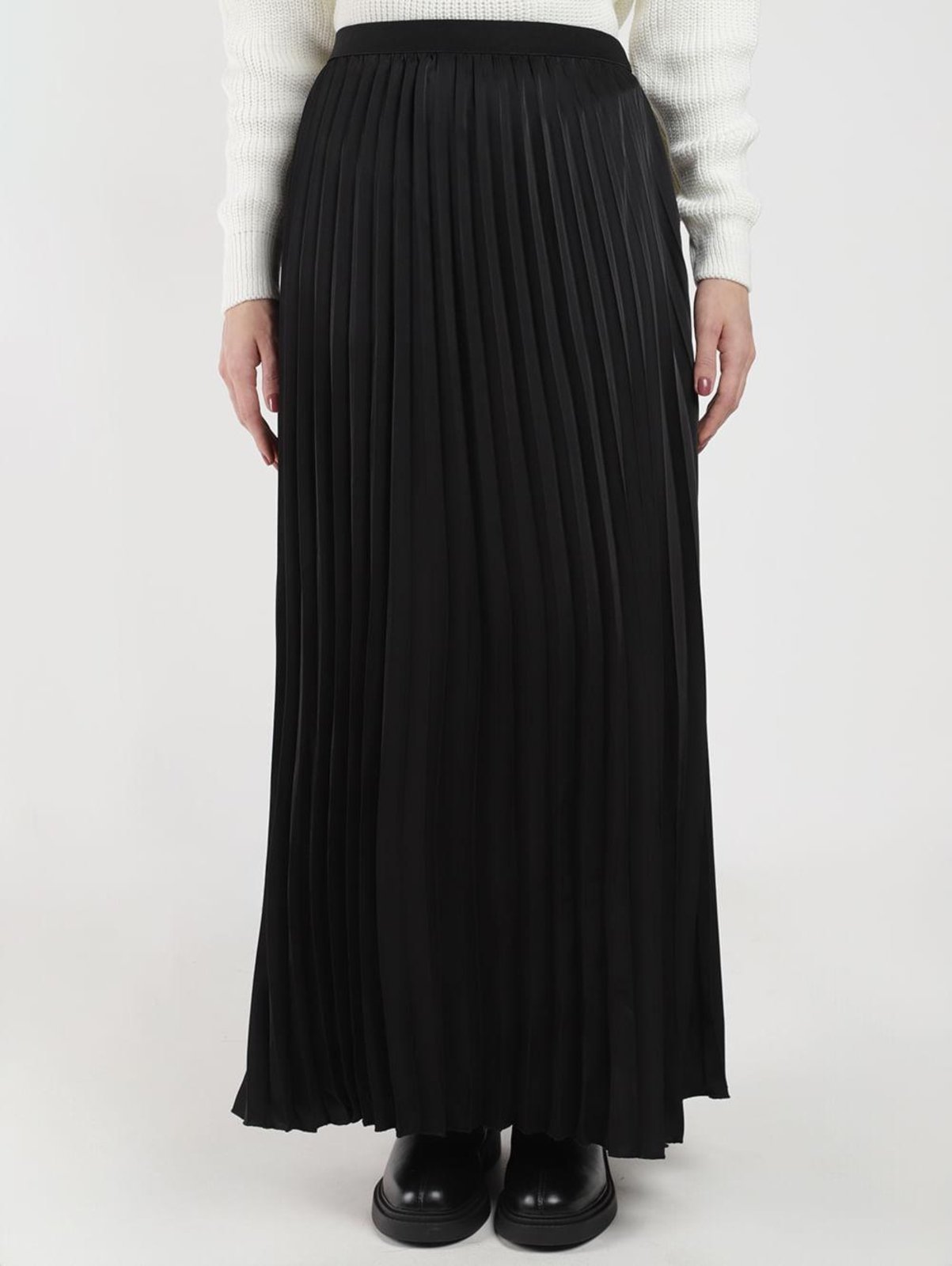 Vista 2 Saia Midi Autentique Feminina preto Autentique preto