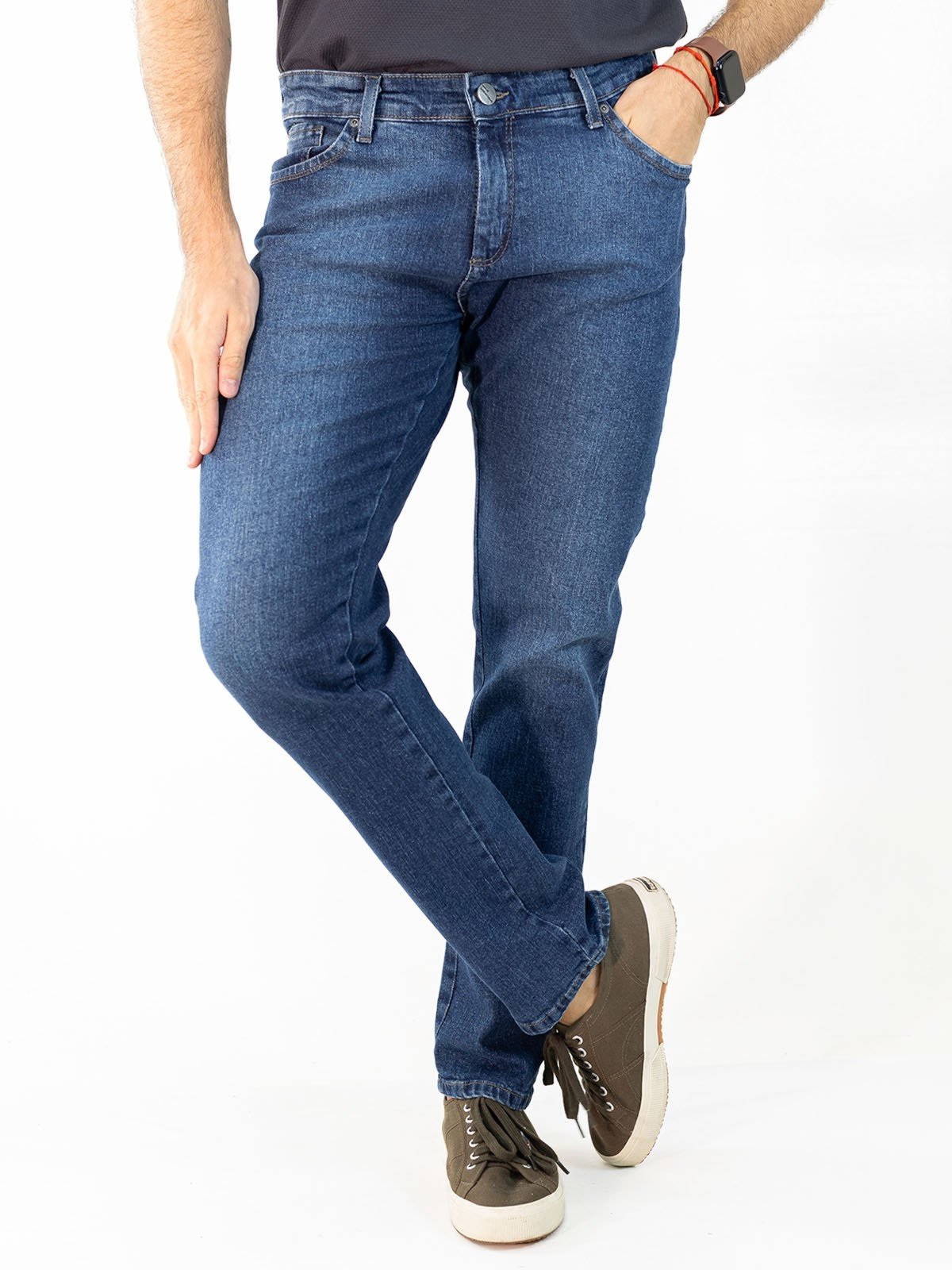 Calça Masculina Slim Jeans Tradicional Algodão Elastano Anticorpus