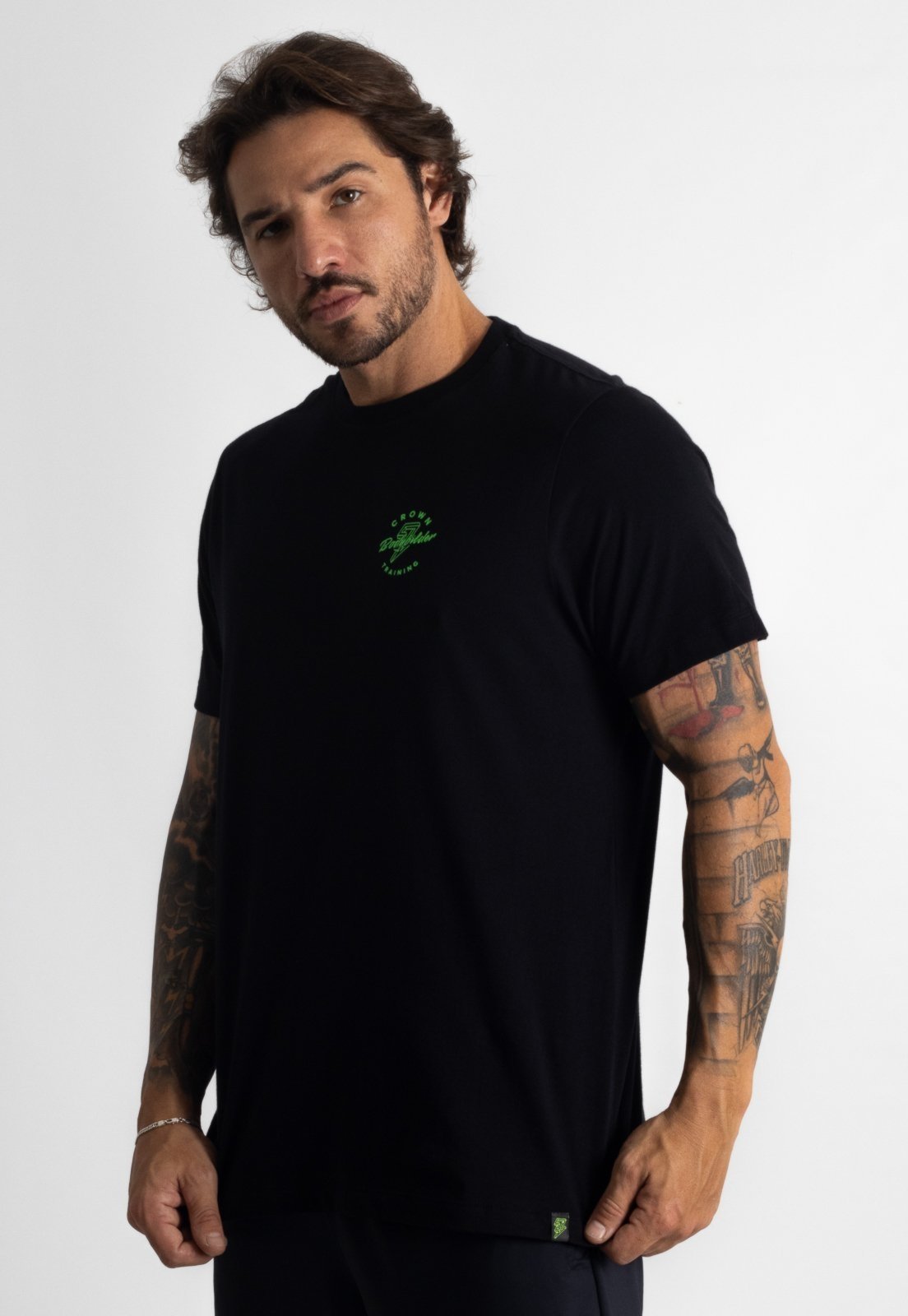 Camiseta Masculina Crown Training Bodybuilder Musculação