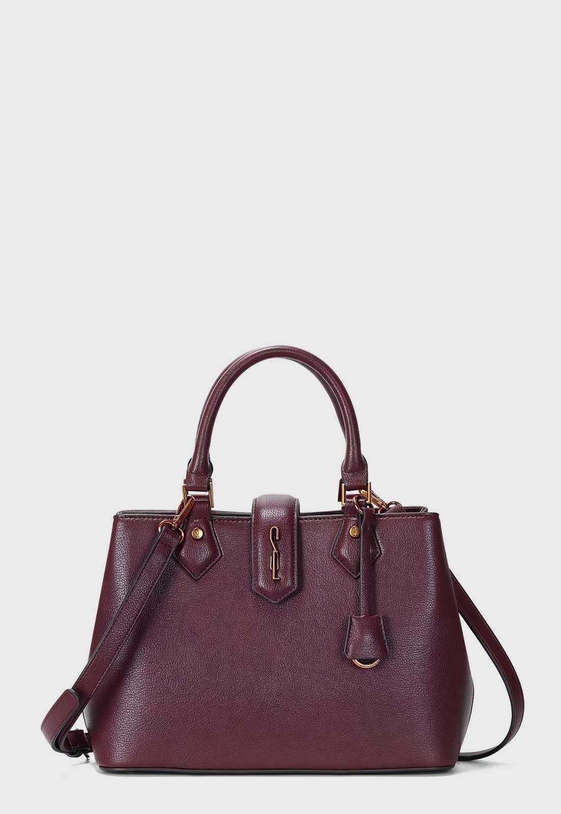 Bolsa Feminina Santa Lolla Estruturada Bordeaux