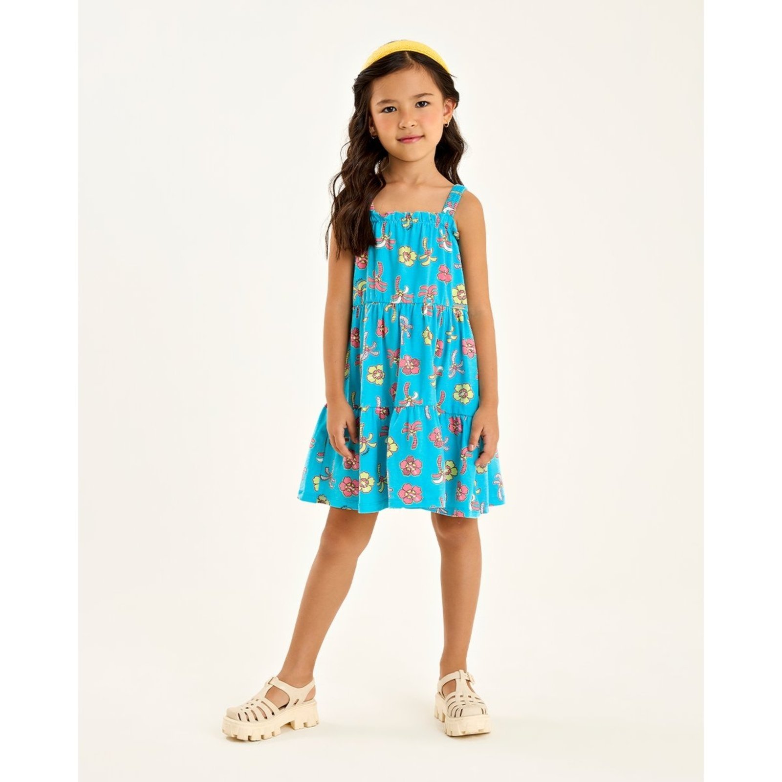 Infantil - Vestido Menina em Cotton
