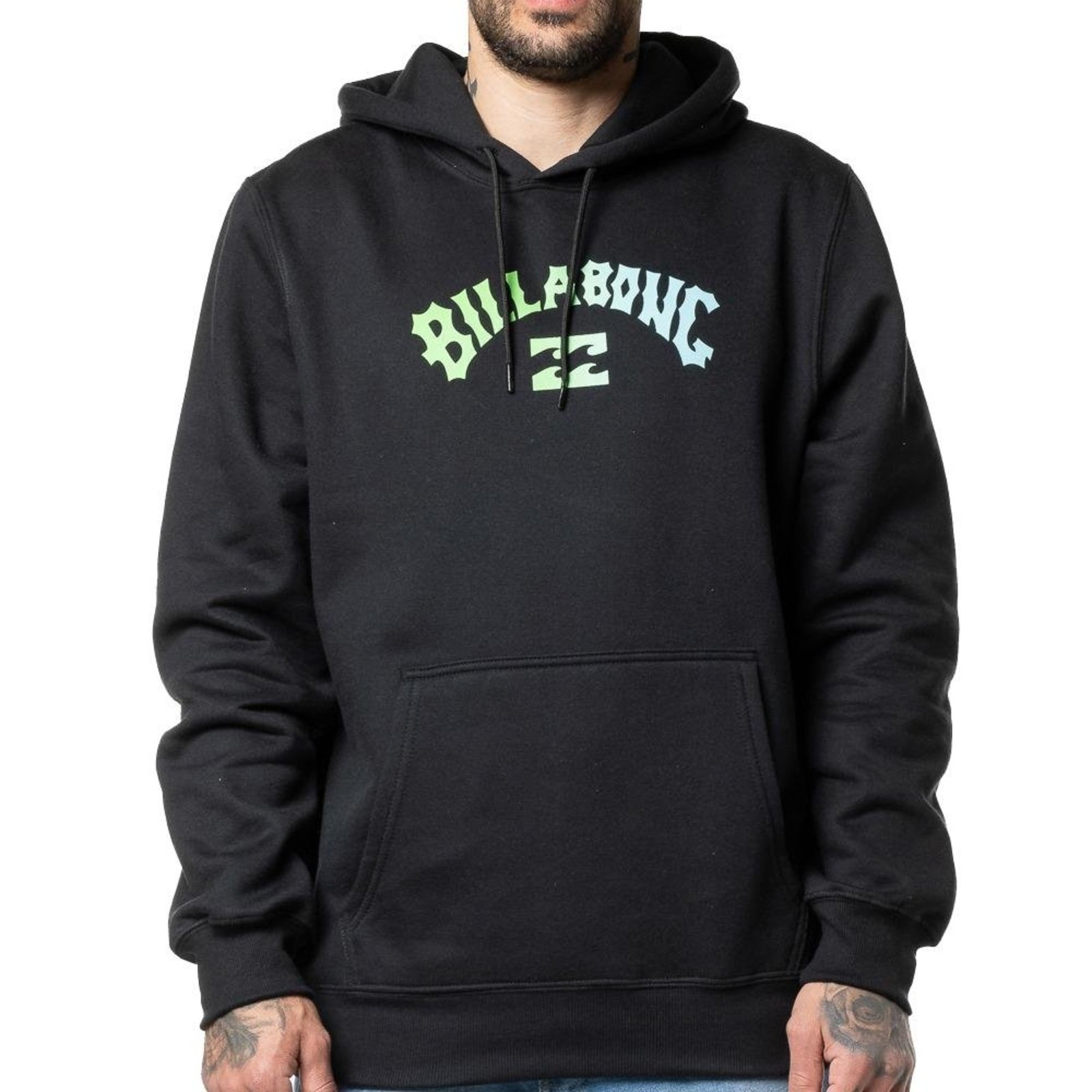 Moletom Billabong Canguru Arch Gradient 280G WT24 Preto