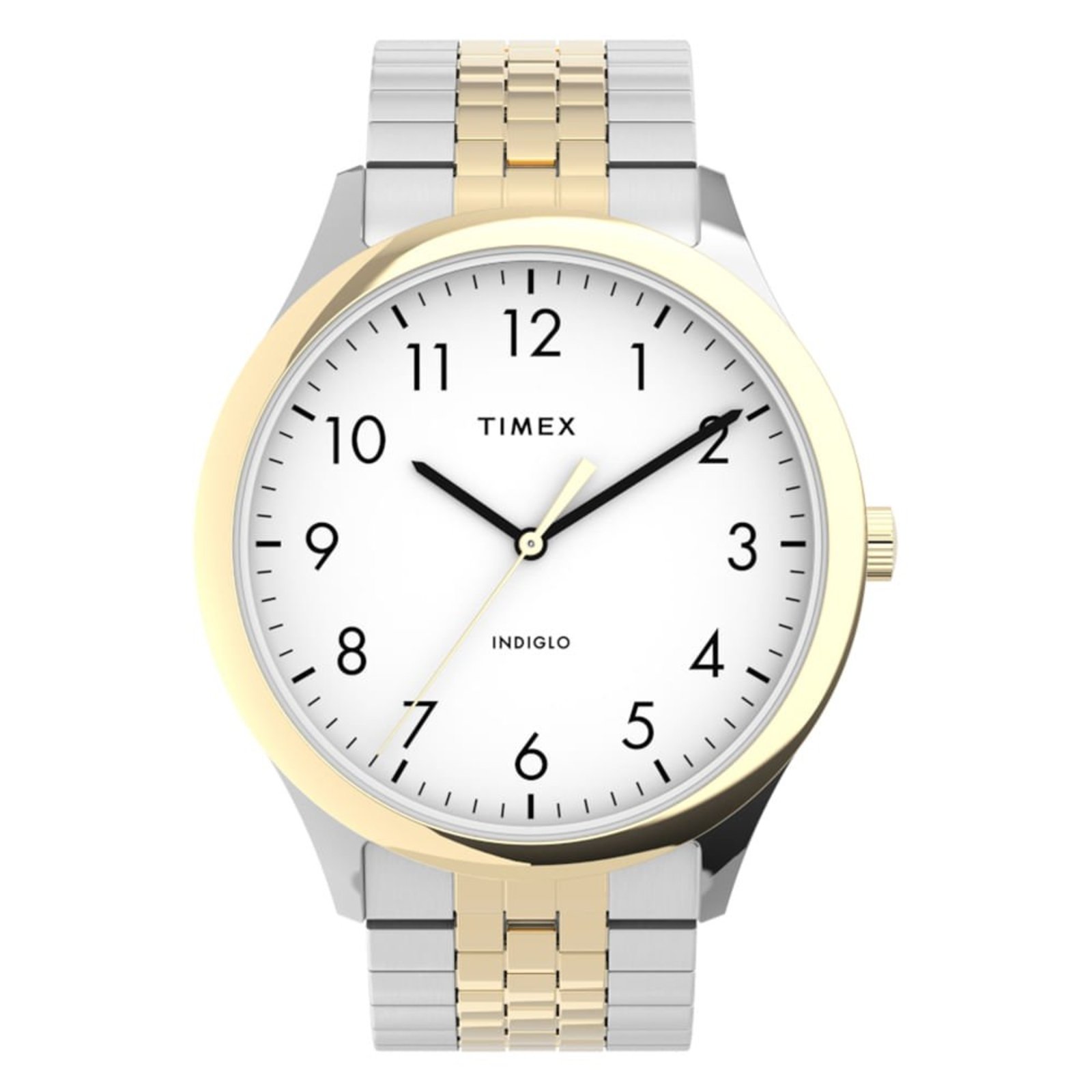 Relógio Masculino Timex Easy Reader® Prata e Dourado Timex