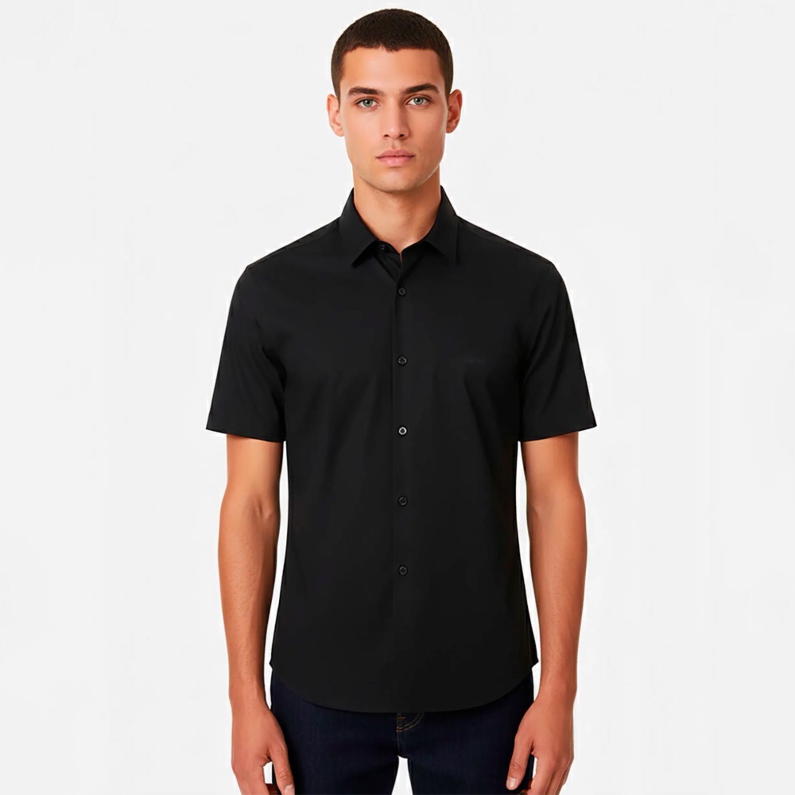 Camisa John John Slim Black Pr26 Preto Masculino