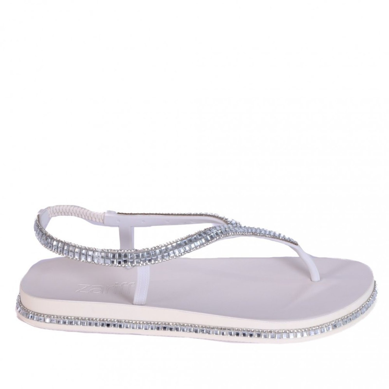 Sandália Rasteira Feminina Zariff Pr152 Zariff Branco
