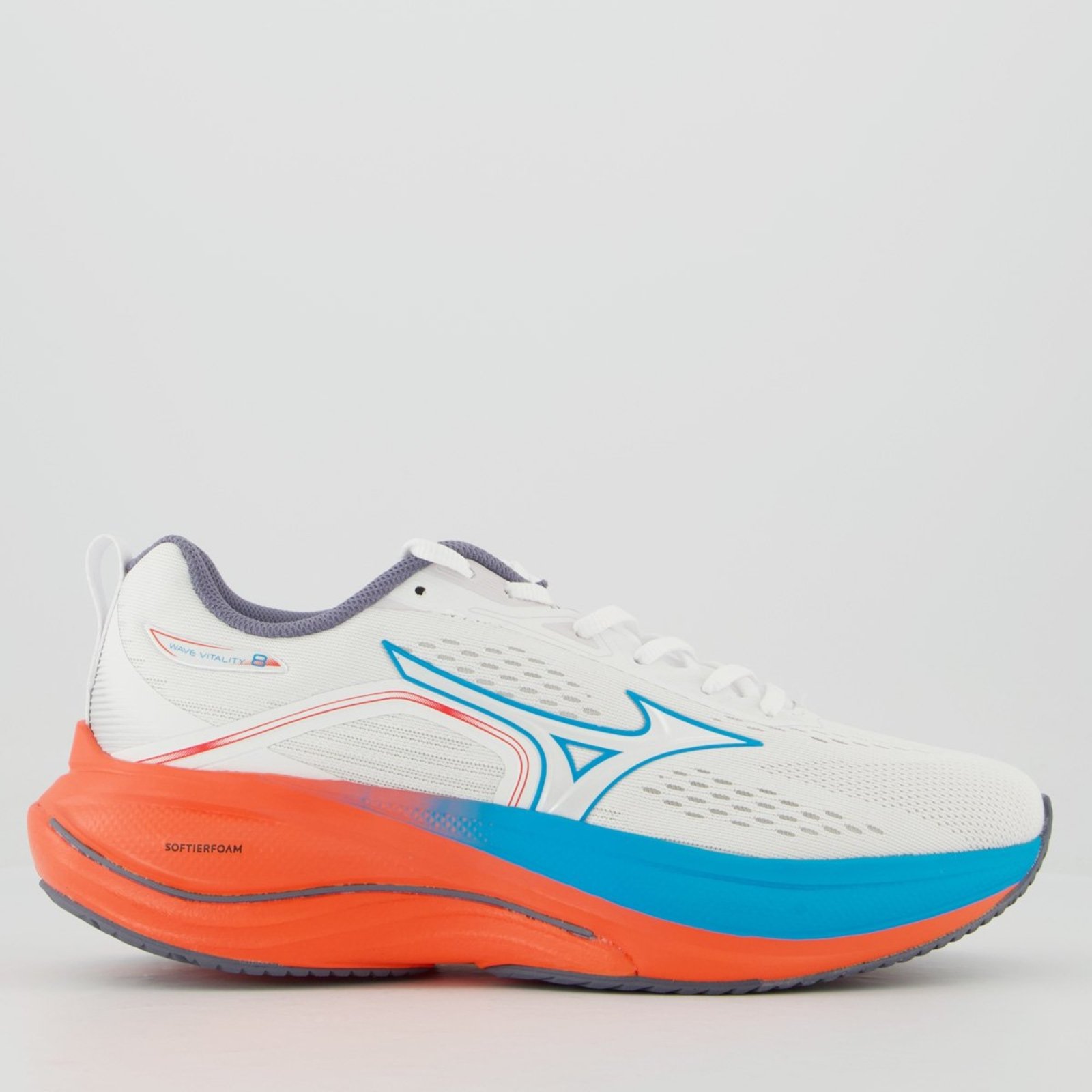 Tênis Mizuno Vitality 8 Branco e Laranja