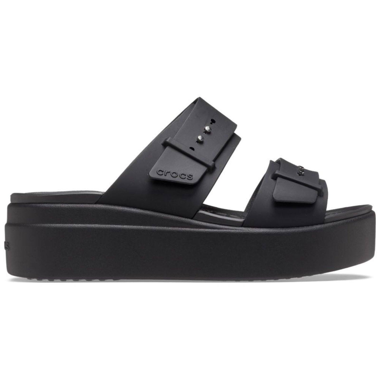 Sandália Crocs Brooklyn Sandal Lowwdg Black – 40 Preto