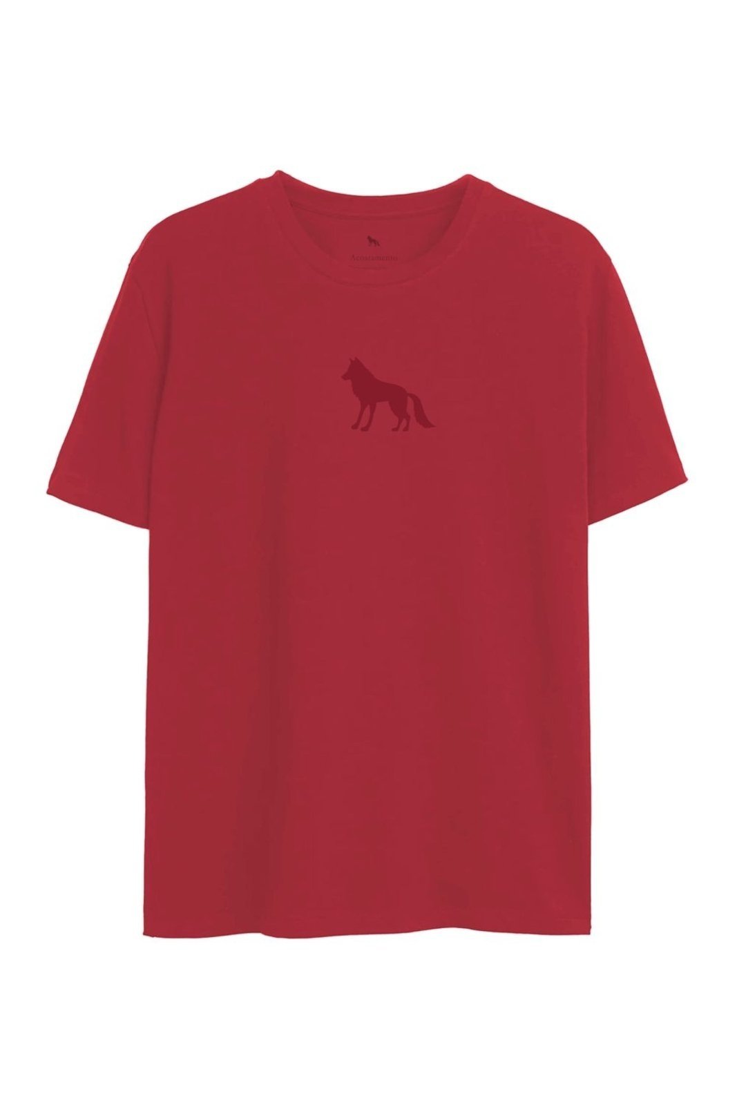 Vista 2 Camiseta Embossing Masculina Acostamento ACOSTAMENTO MASCULINO vermelho ACOSTAMENTO MASCULINO vermelho