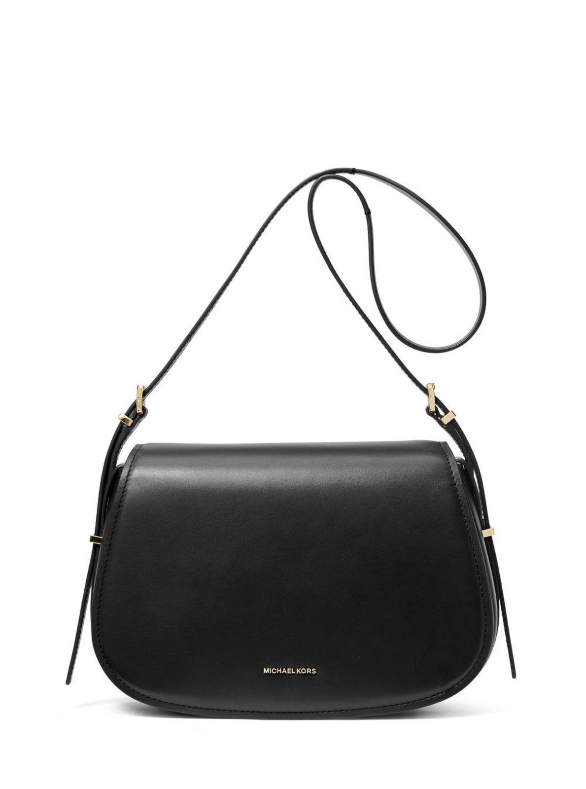 Vista 2 Bolsa Transversal Lydia Média De Couro 30R5GL0M2L001 Michael Kors preto Michael Kors preto