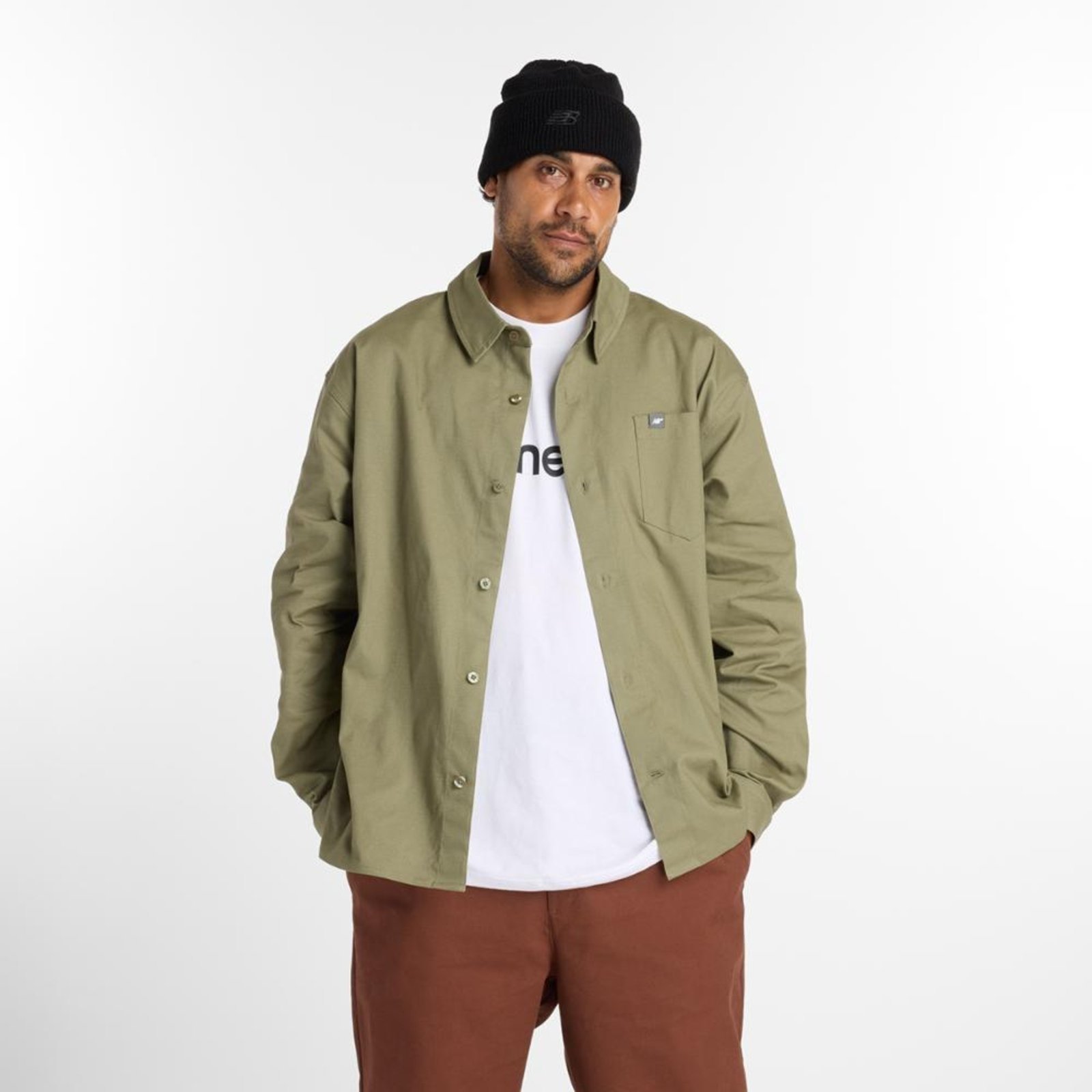 Vista 2 Camisa Numeric Button Up Masculina New Balance incolor New Balance incolor