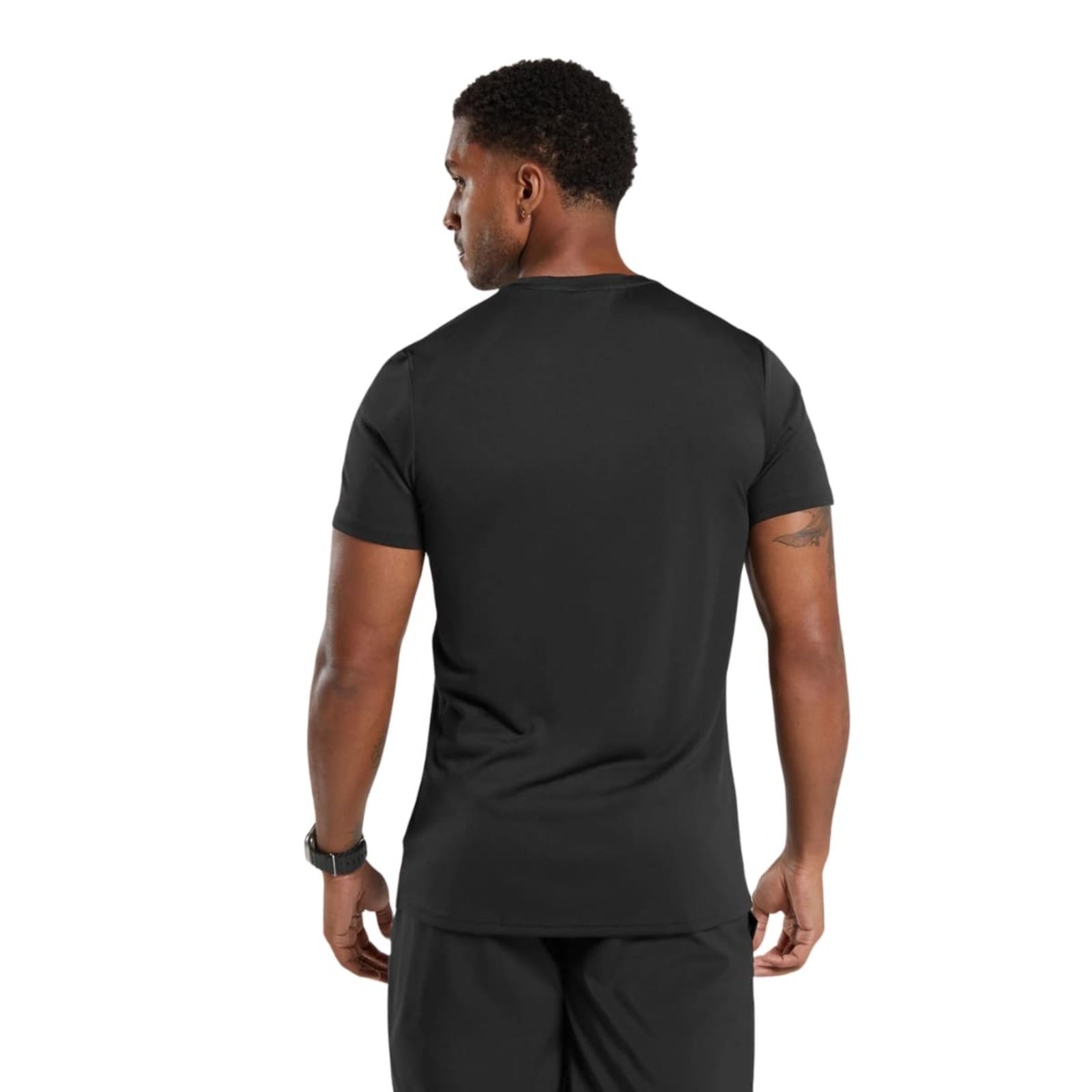 Vista 3 Camiseta Masculina Slim Fit Estilo Moderno Preta Di Nuevo preto Di Nuevo preto