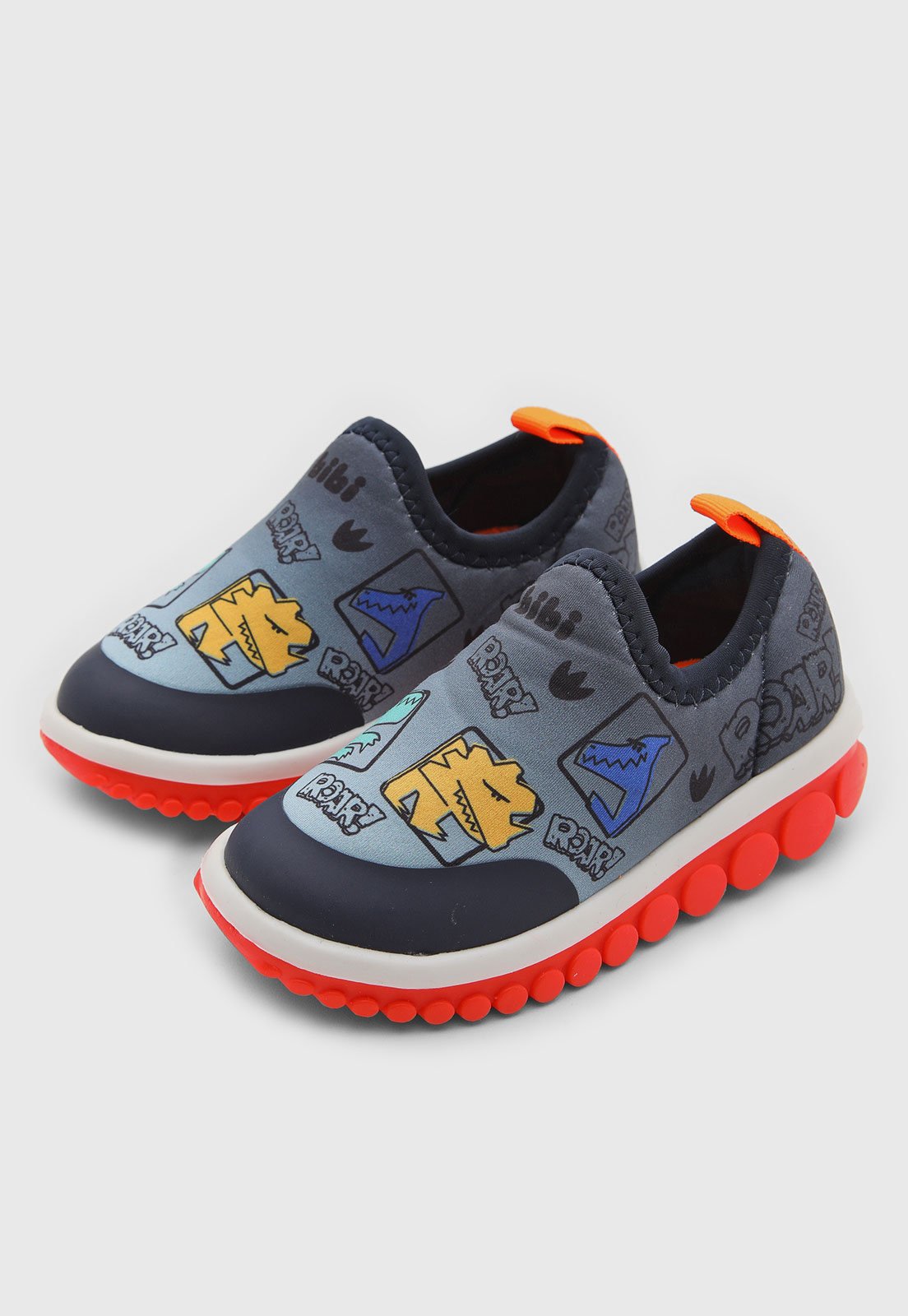 Infantil - Tênis Bibi Estampa Dinossauros Azul