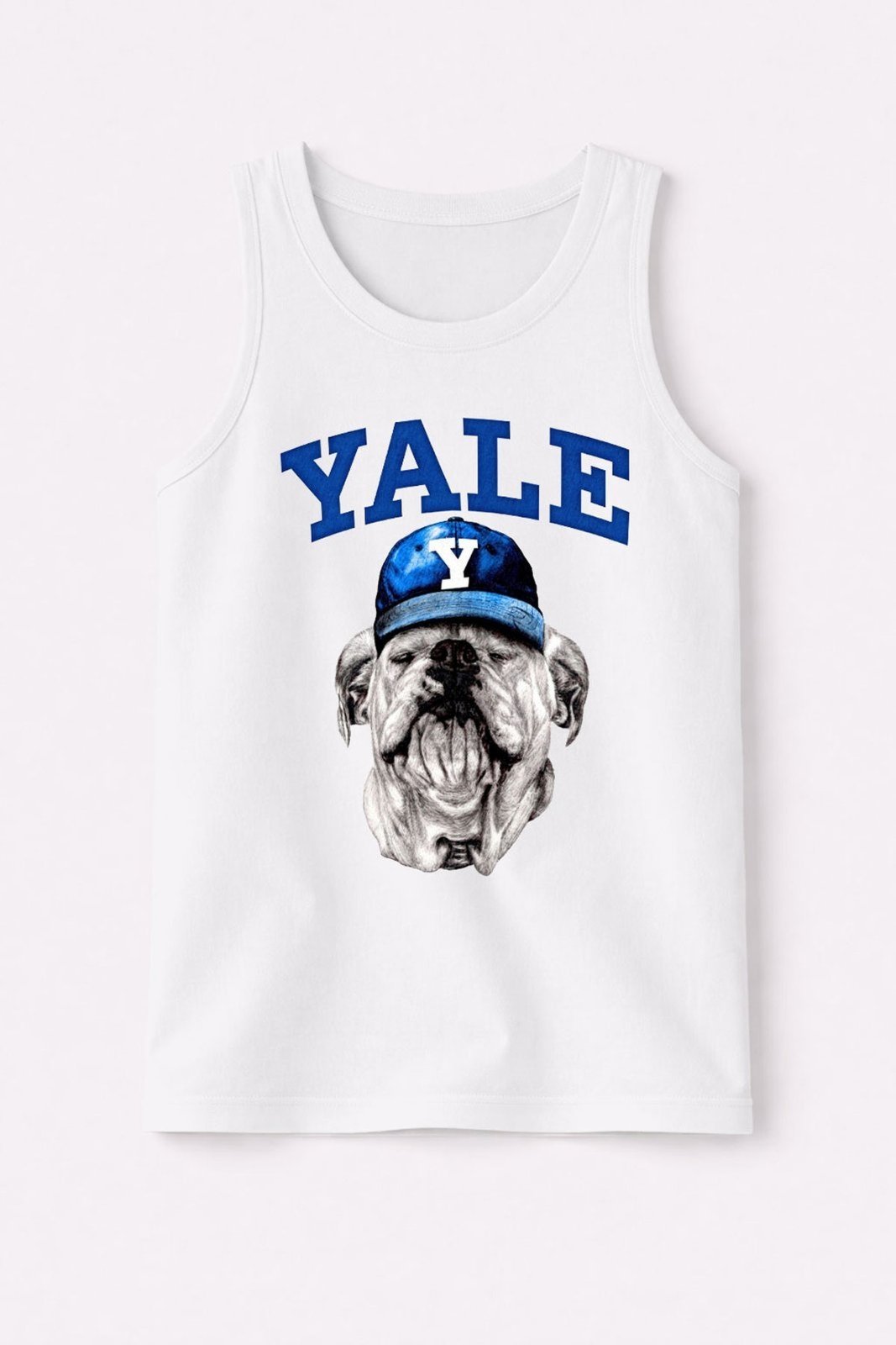 Infantil - Camiseta Regata Masculina Algodão Dog Yale Branca - Babei no Look