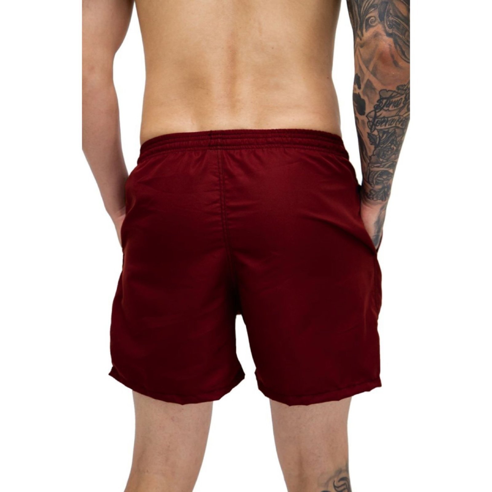 Vista 3 Short Bermuda Tactel Shorts Masculino Mauricinho Academia Treino Genuine preto Genuine preto