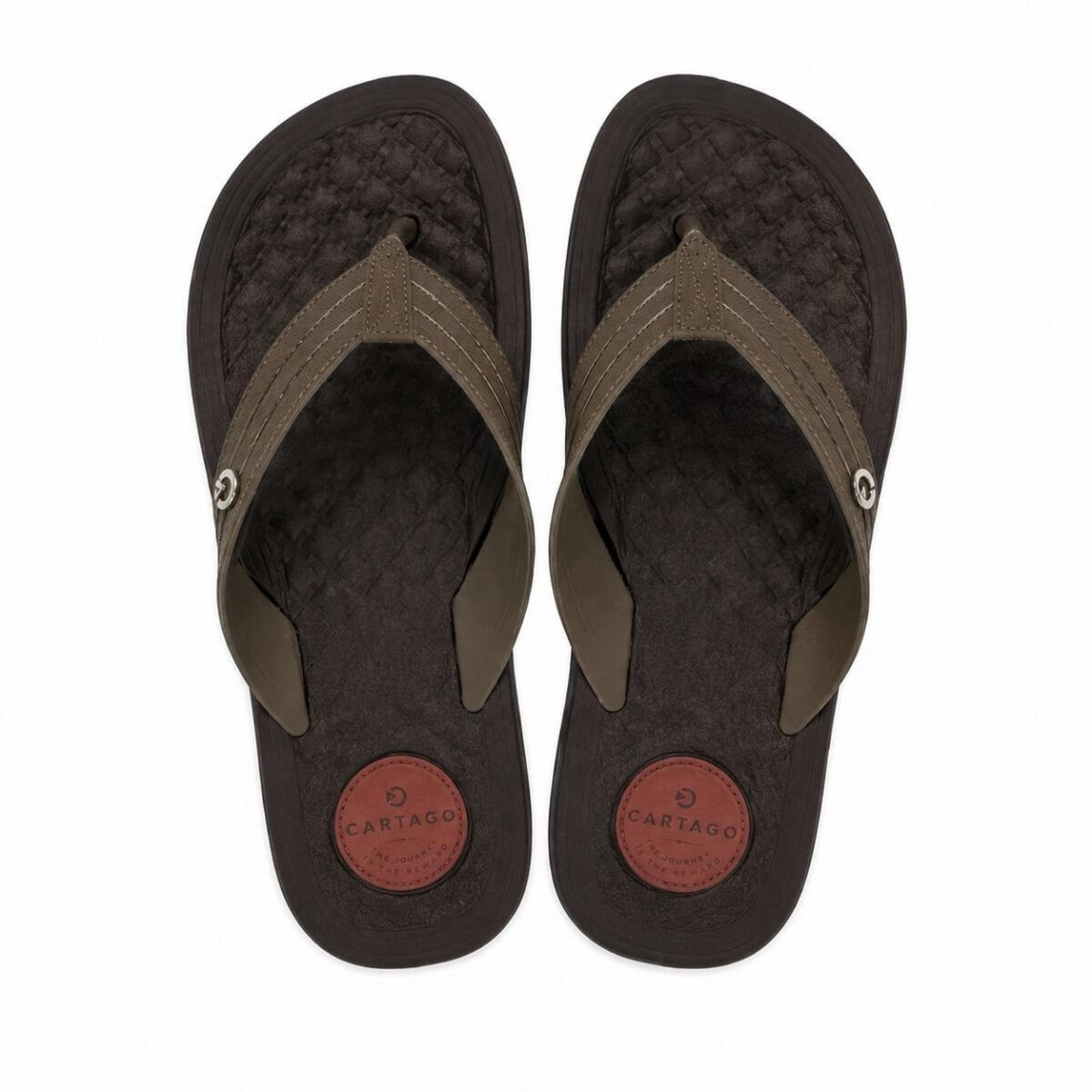 Chinelo Masculino Cartago Arizona Light 12517 Marrom