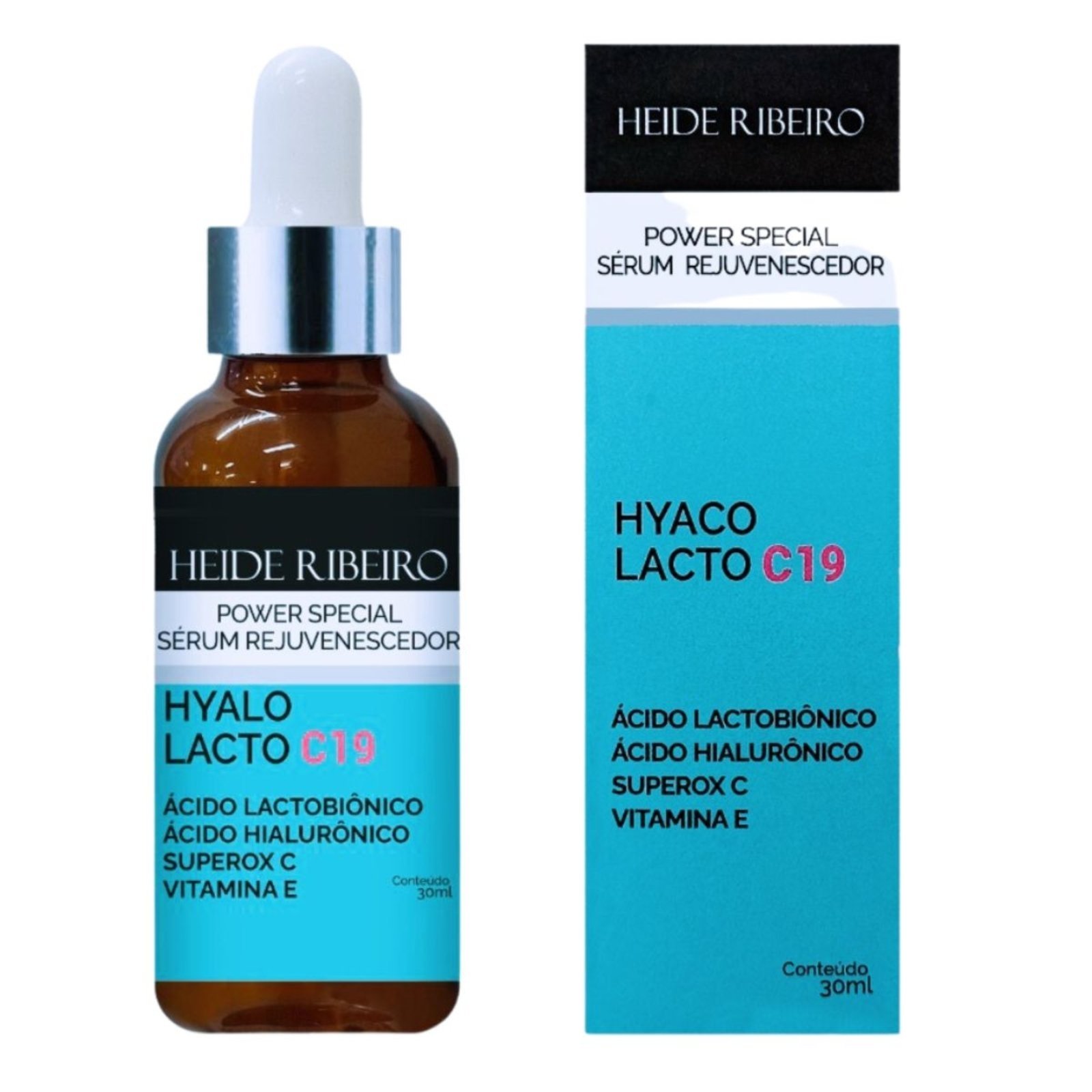Sérum Hyalo Lacto C19 Heide Ribeiro Rejuvenescedor Tamanho:30ml