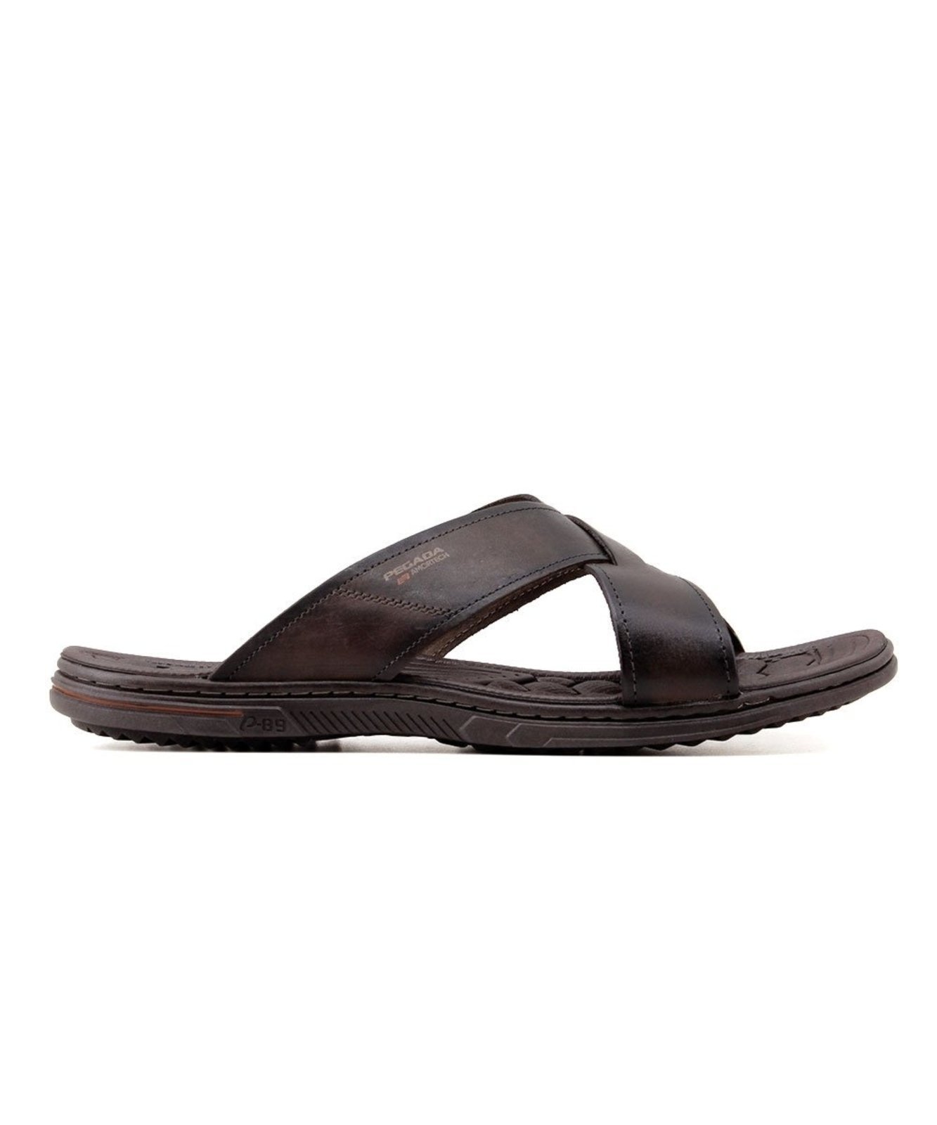 Chinelo Pegada Masculino 45 Acima 533302 Couro Cravo Incolor