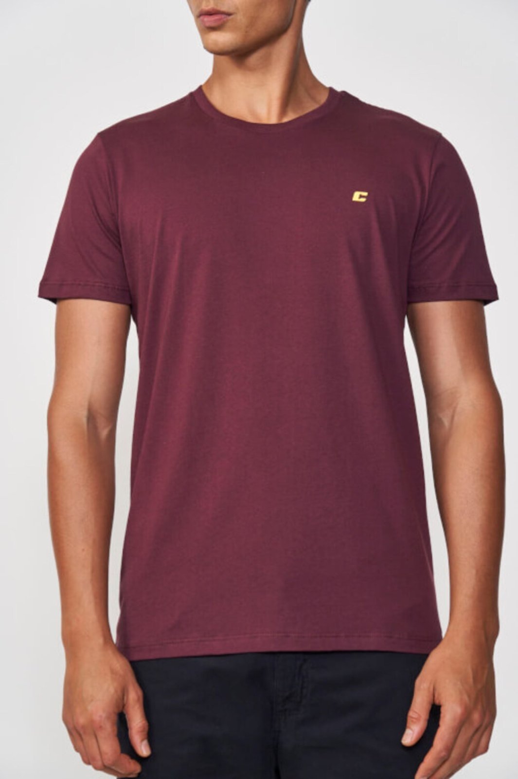 Vista 2 Camiseta Maculina Colcci Bordo vermelho Colcci vermelho