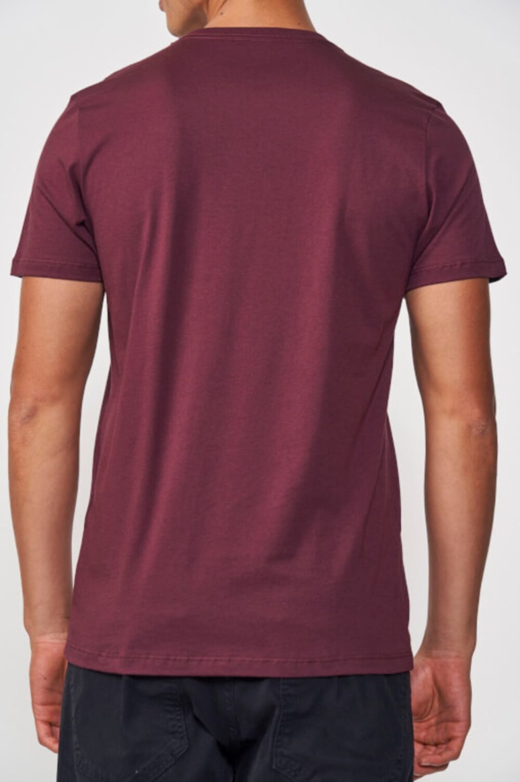 Vista 3 Camiseta Maculina Colcci Bordo vermelho Colcci vermelho