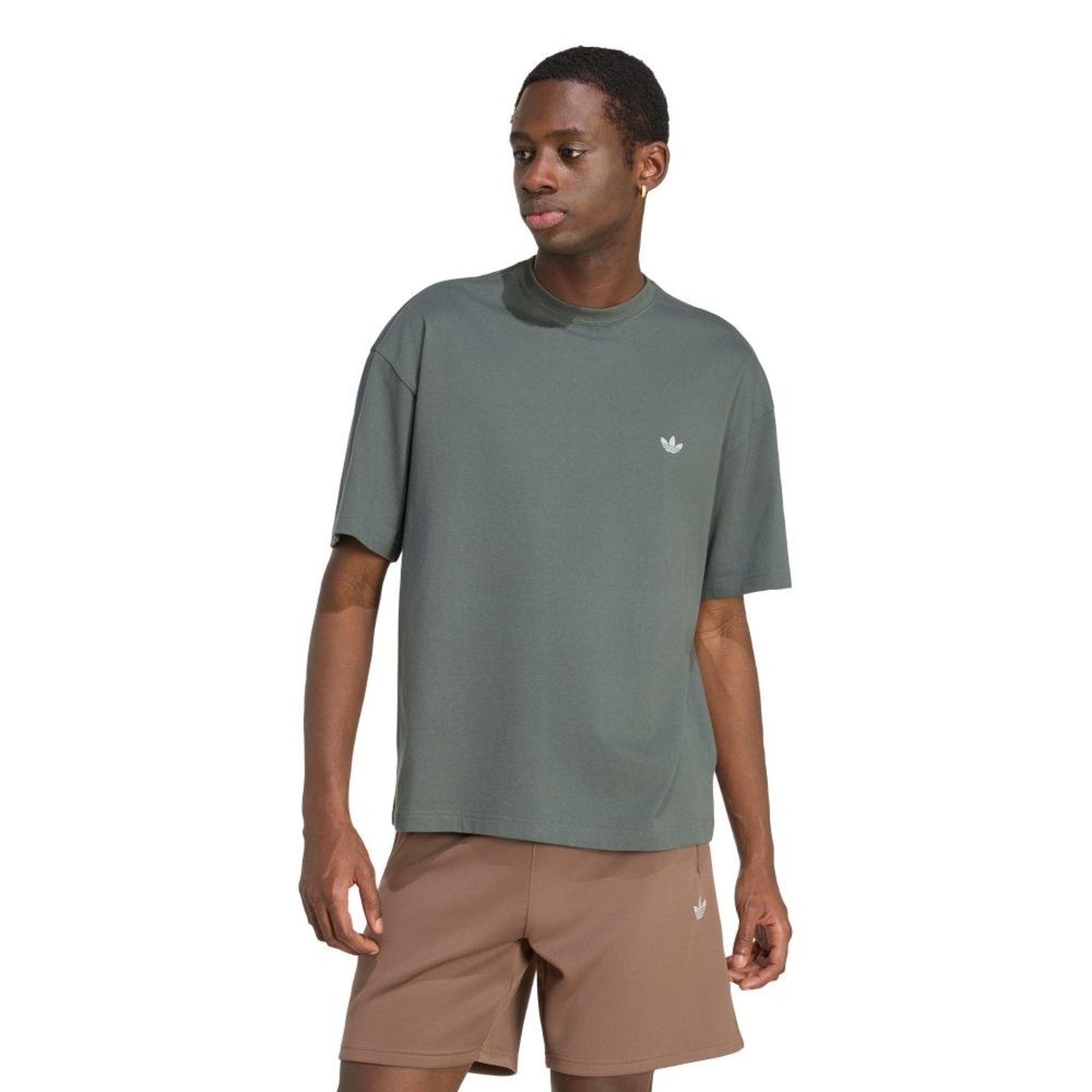 CAMISETA FOLGADA TREFOIL ESSENTIALS SPACER adidas Originals Cinza