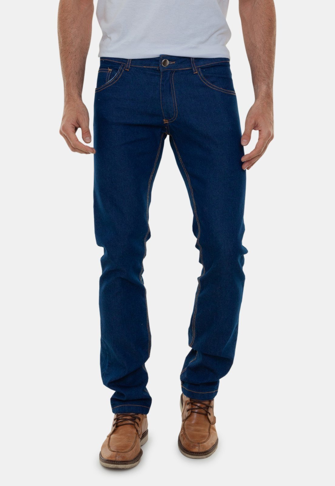 Calça Jeans Premium Tradicional Masculina Versatti Milão Azul