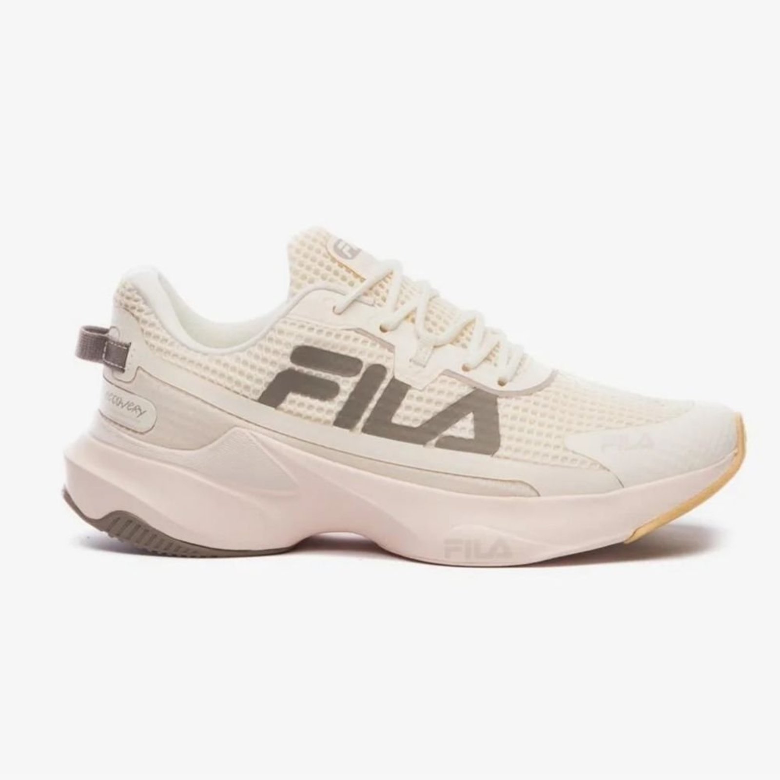 Tênis Esportivo Feminino Recovery Bege Oliva Fila 51J728X-7761