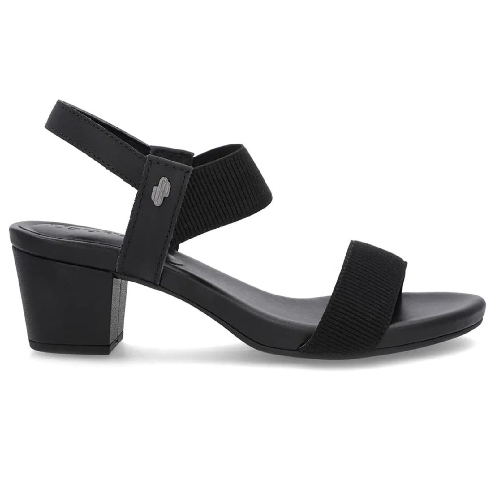 Sandália Feminina Salto Bloco Elástico Preto Preto Usaflex Y8204