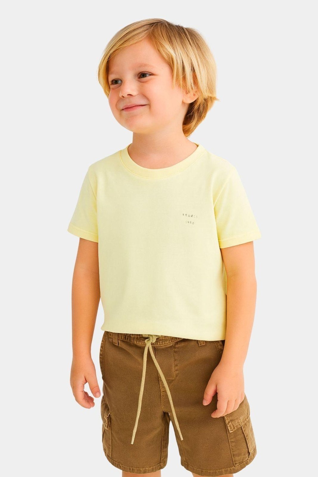 Infantil – Camiseta Aramis Manga Curta Laranja