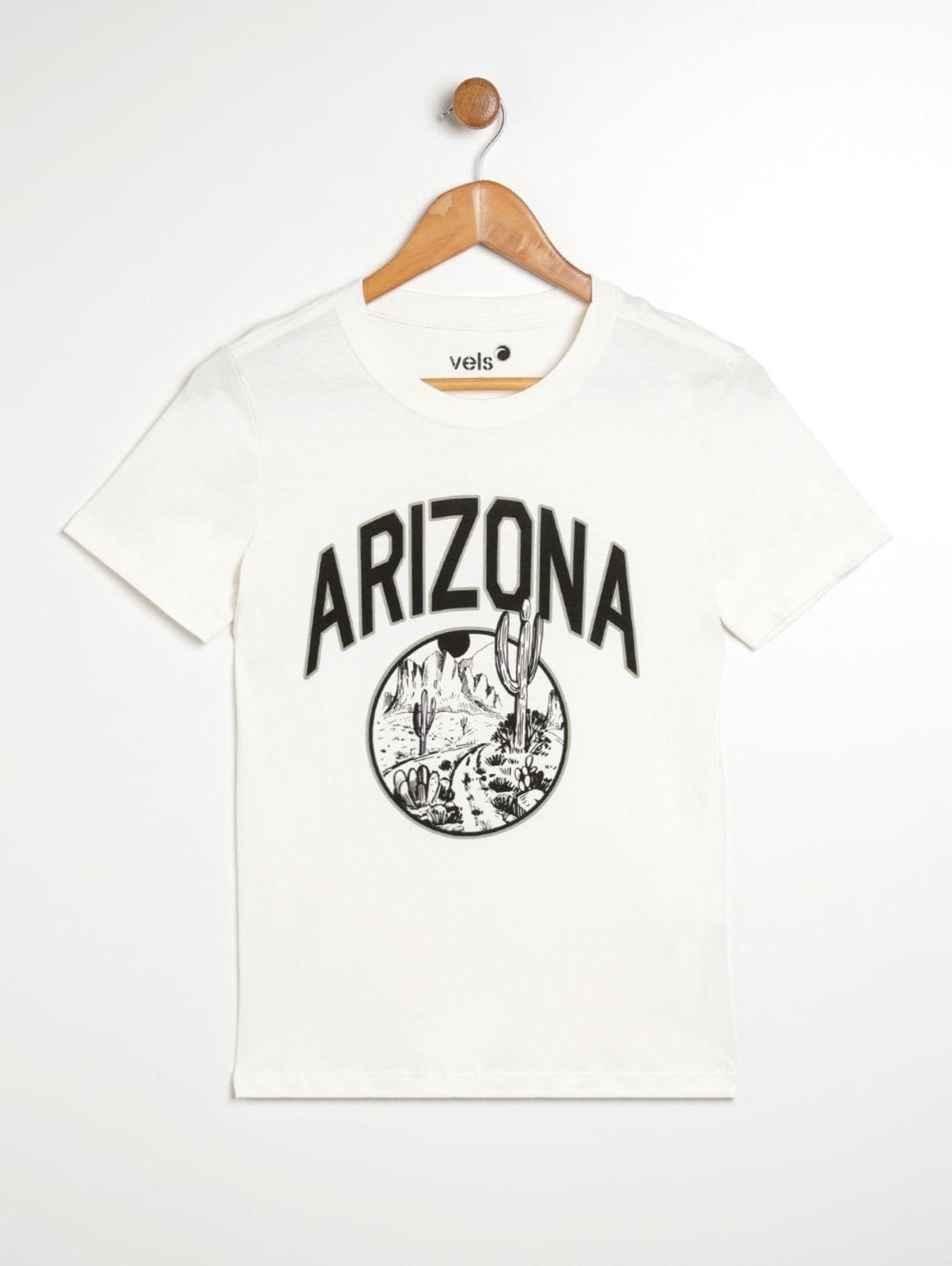 Vista 2 Infantil - Camiseta Manga Curta Vels Juvenil Para Menino - OFF WHITE off-white white Vels off-white white