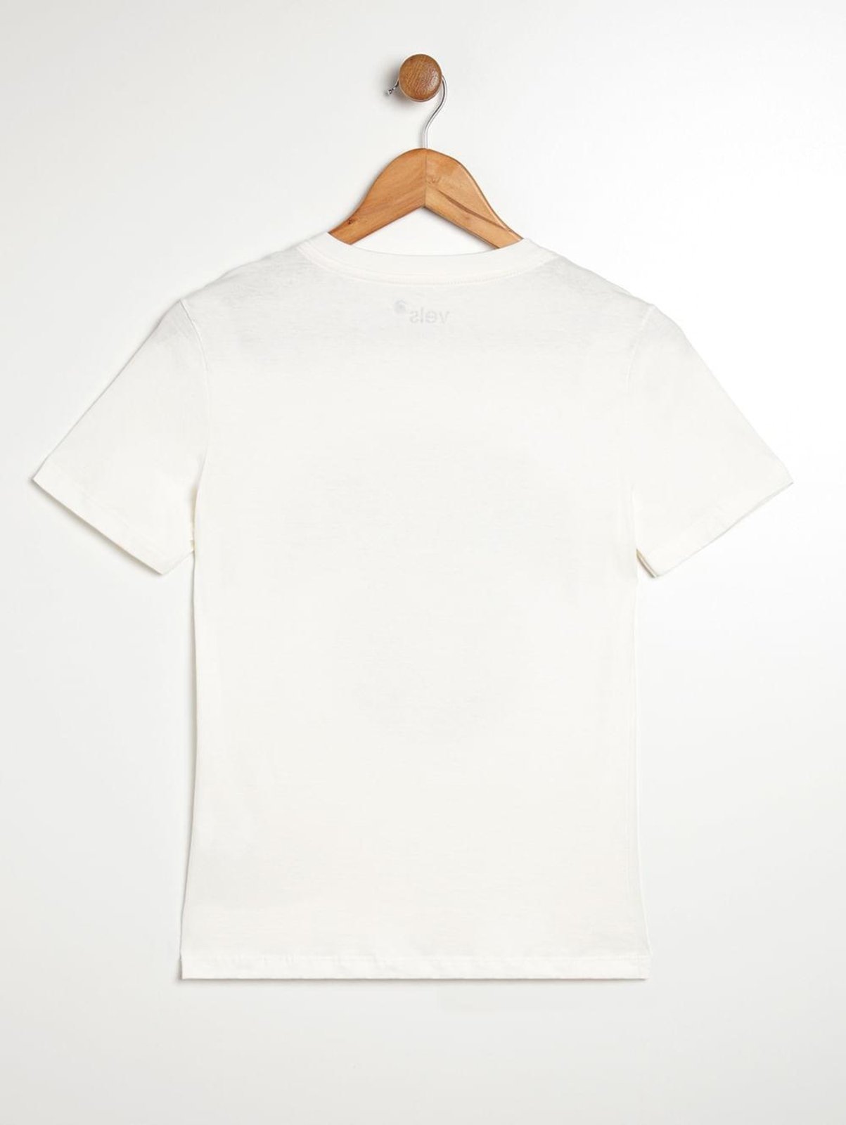 Vista 3 Infantil - Camiseta Manga Curta Vels Juvenil Para Menino - OFF WHITE off-white white Vels off-white white