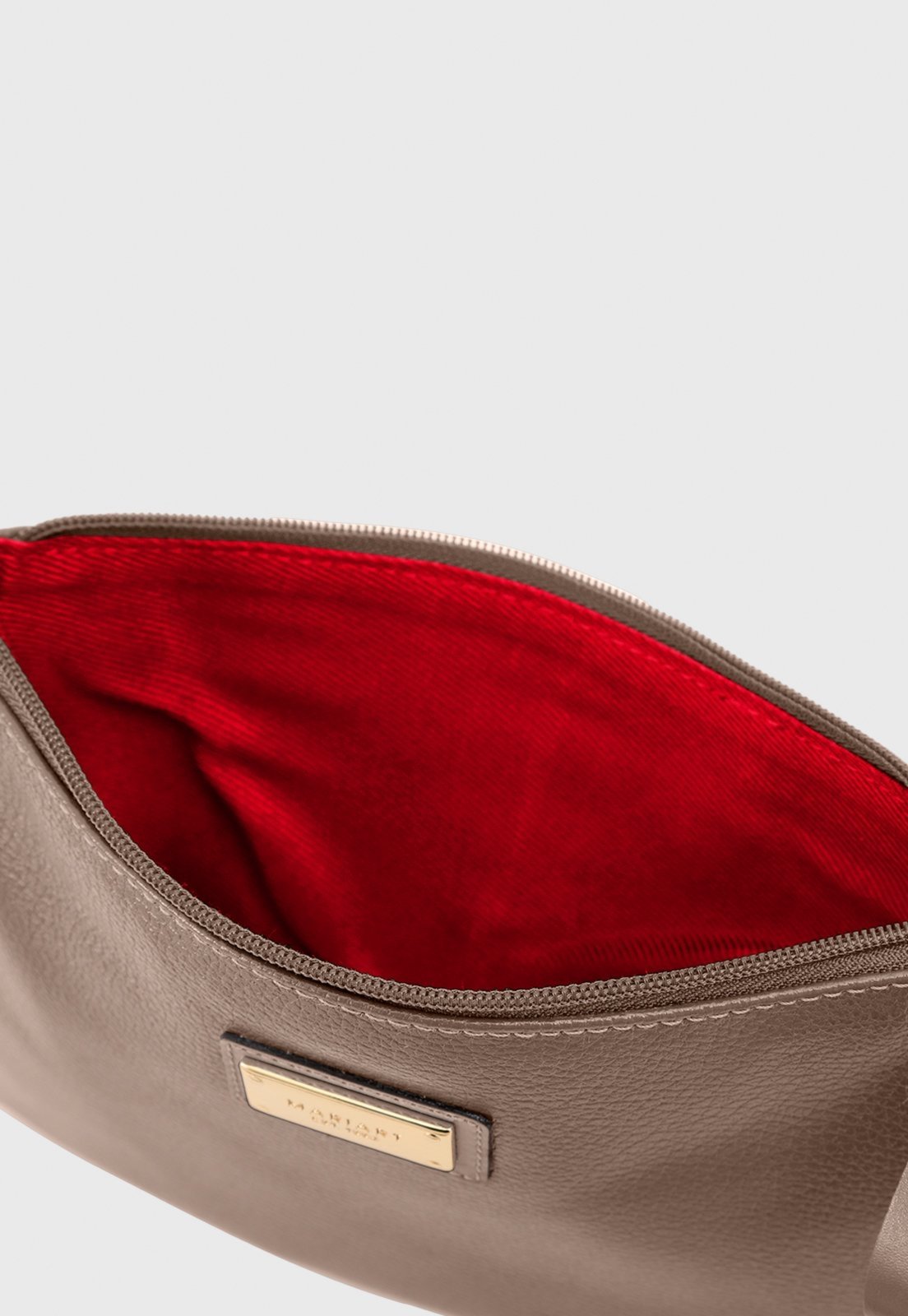 Vista 3 Bolsa Transversal de Couro Mariart 199MRT New bege Mariart bege