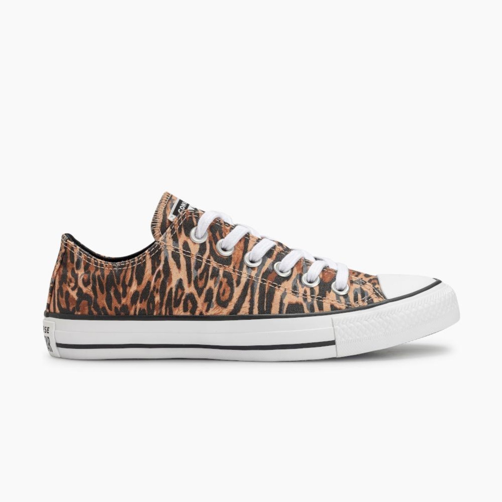 Vista 2 Chuck Taylor All Star Animal Print Cano Baixo Caramelo Converse preto Converse preto