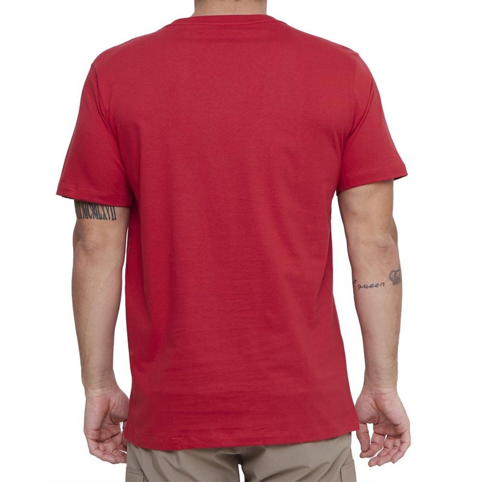 Camiseta Quiksilver Omni Font SM25 Masculina Vermelho