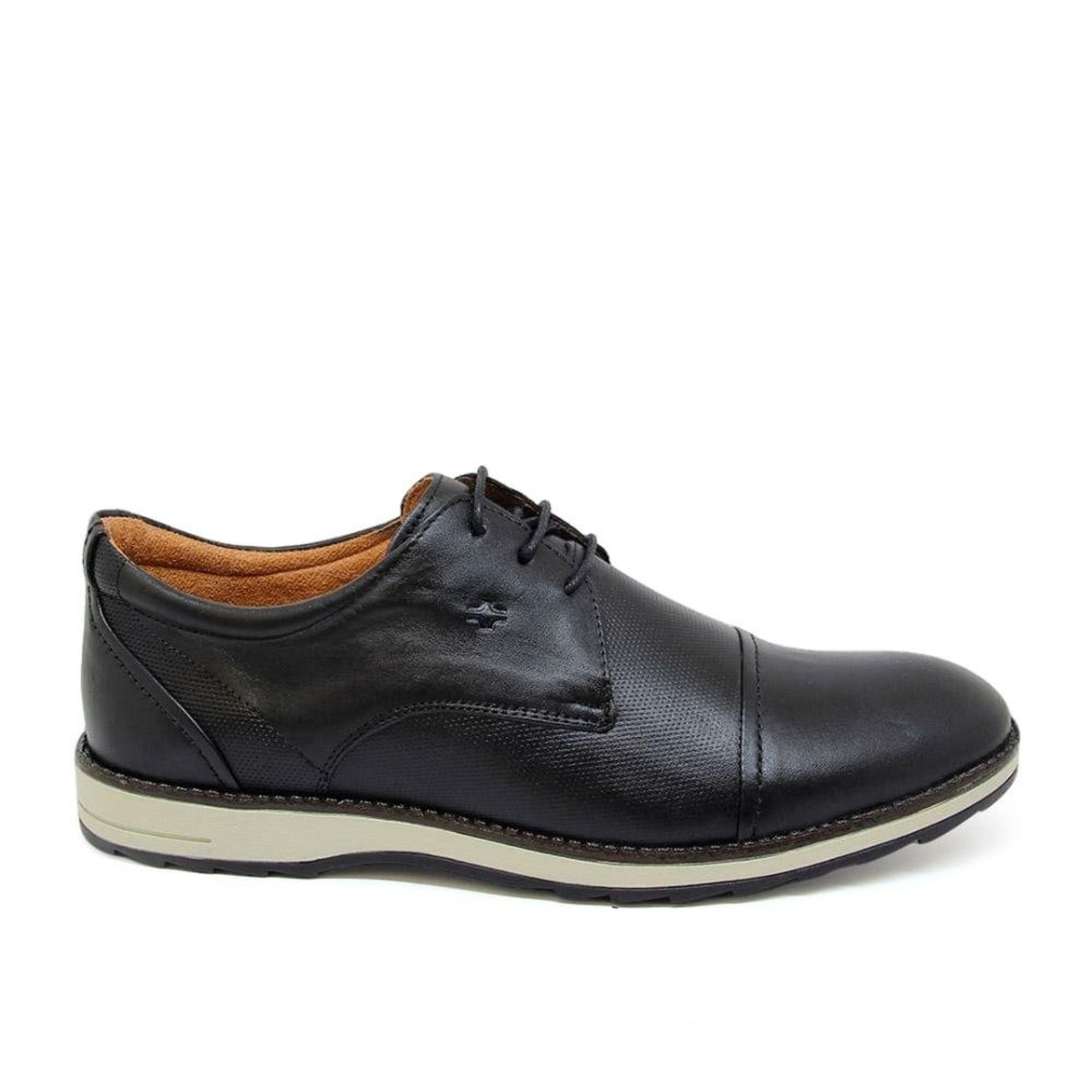 Sapato Masculino NMZ002 Couro Preto Incolor