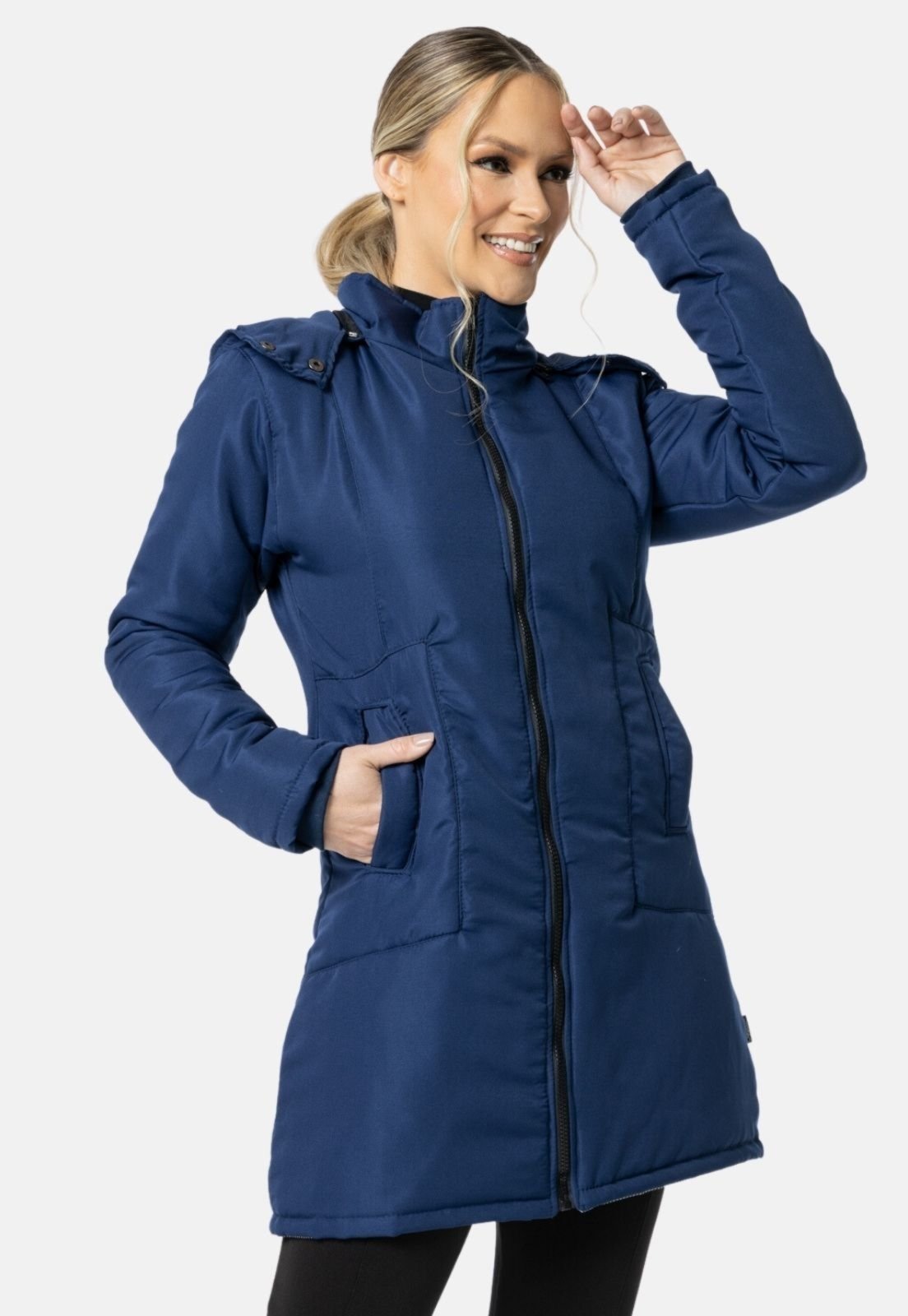 Jaqueta Sobretudo com Capuz Removível Carbella Winter