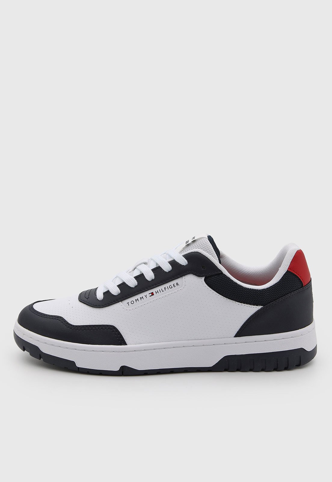 Tênis Masculino Tommy Hilfiger Couro Basket Core Lite Branco