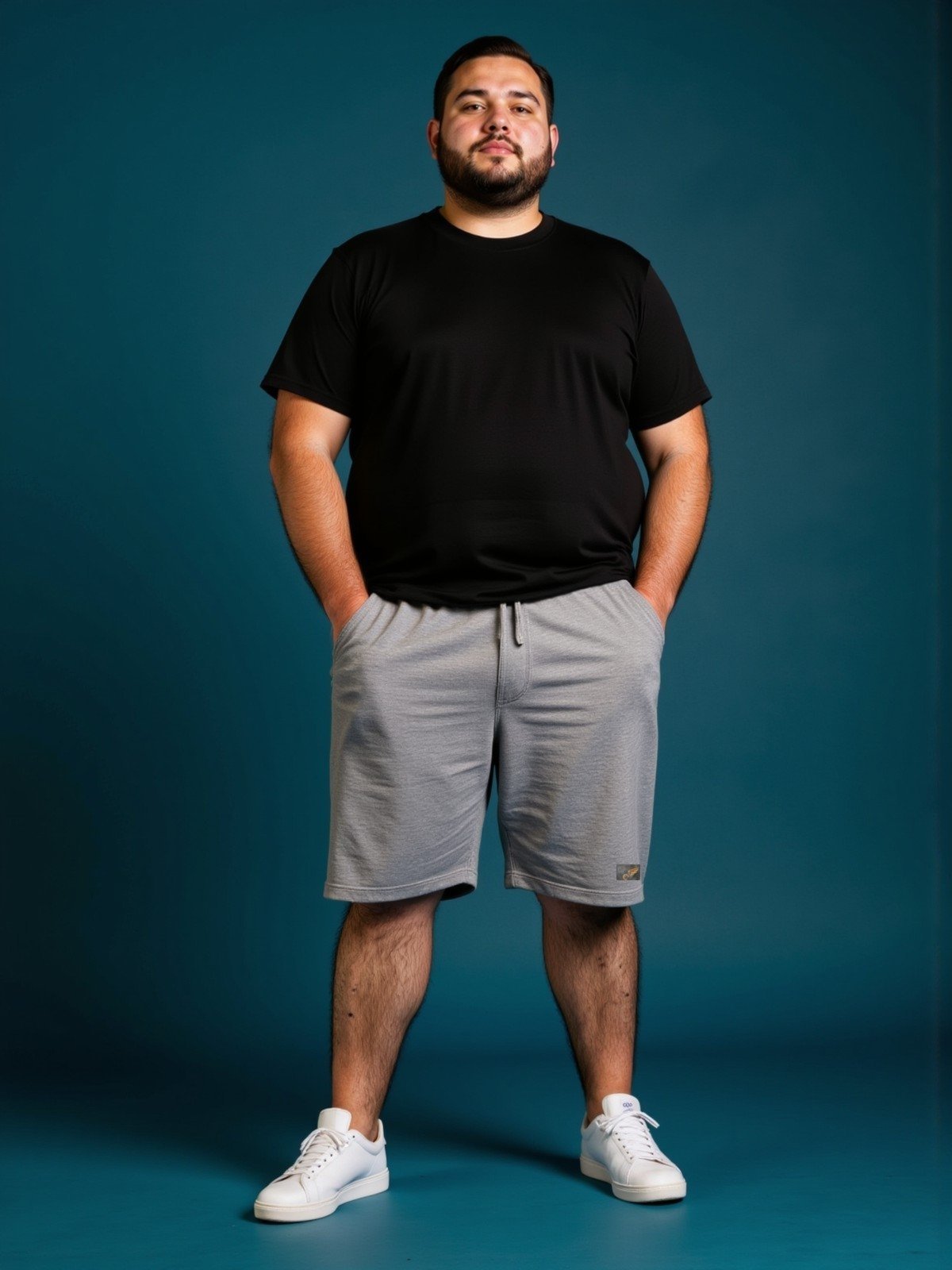 Vista 2 Bermuda de Moletom Plus Size Shorts de Tamanhos Grandes G1 G2 Debex verde militar Debex verde militar