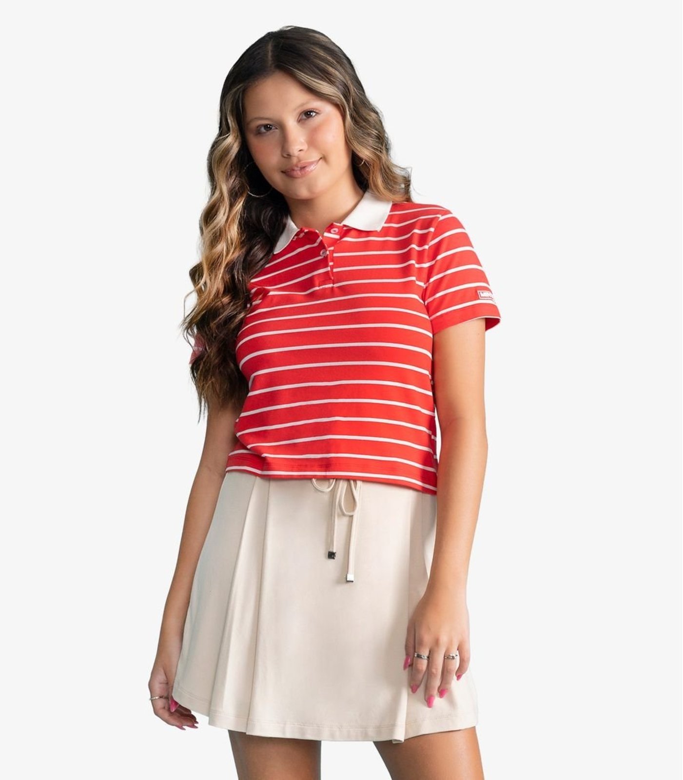 Infantil - Shorts Saia Feminino Molecotton De Viscose Minty Bege