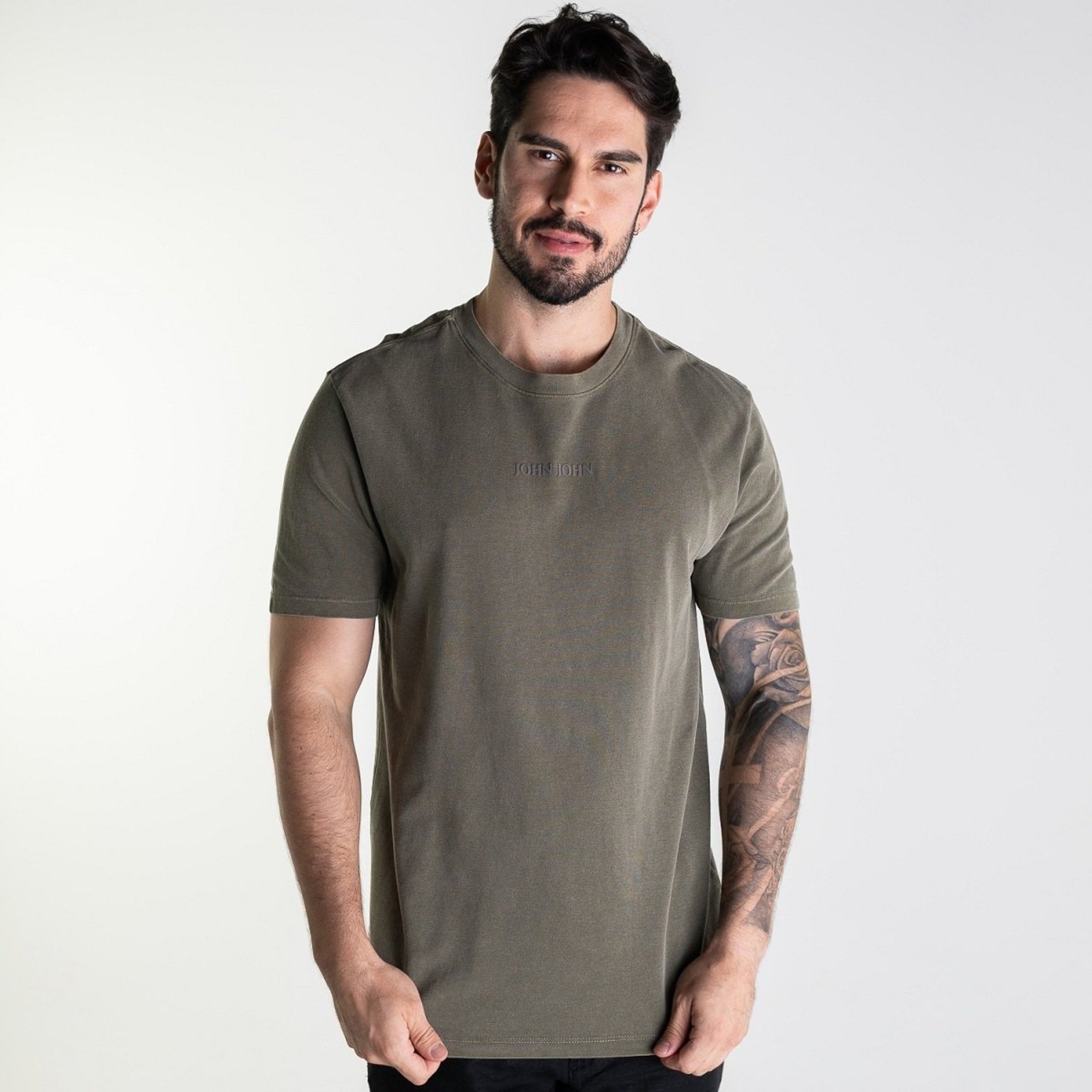 Camiseta John John Clean Verde Militar